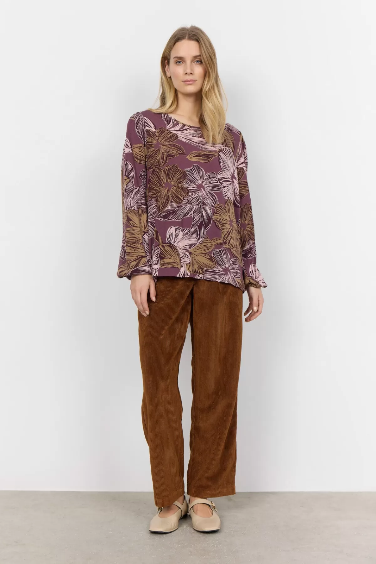 Soyaconcept Blouses And Shirts-SC-ILONE 1 Blouse Bordeaux