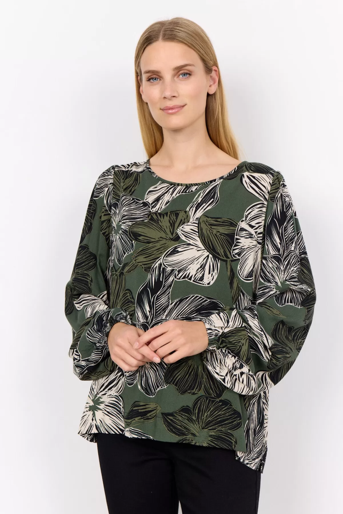 Soyaconcept Blouses And Shirts-SC-ILONE 1 Blouse Olive