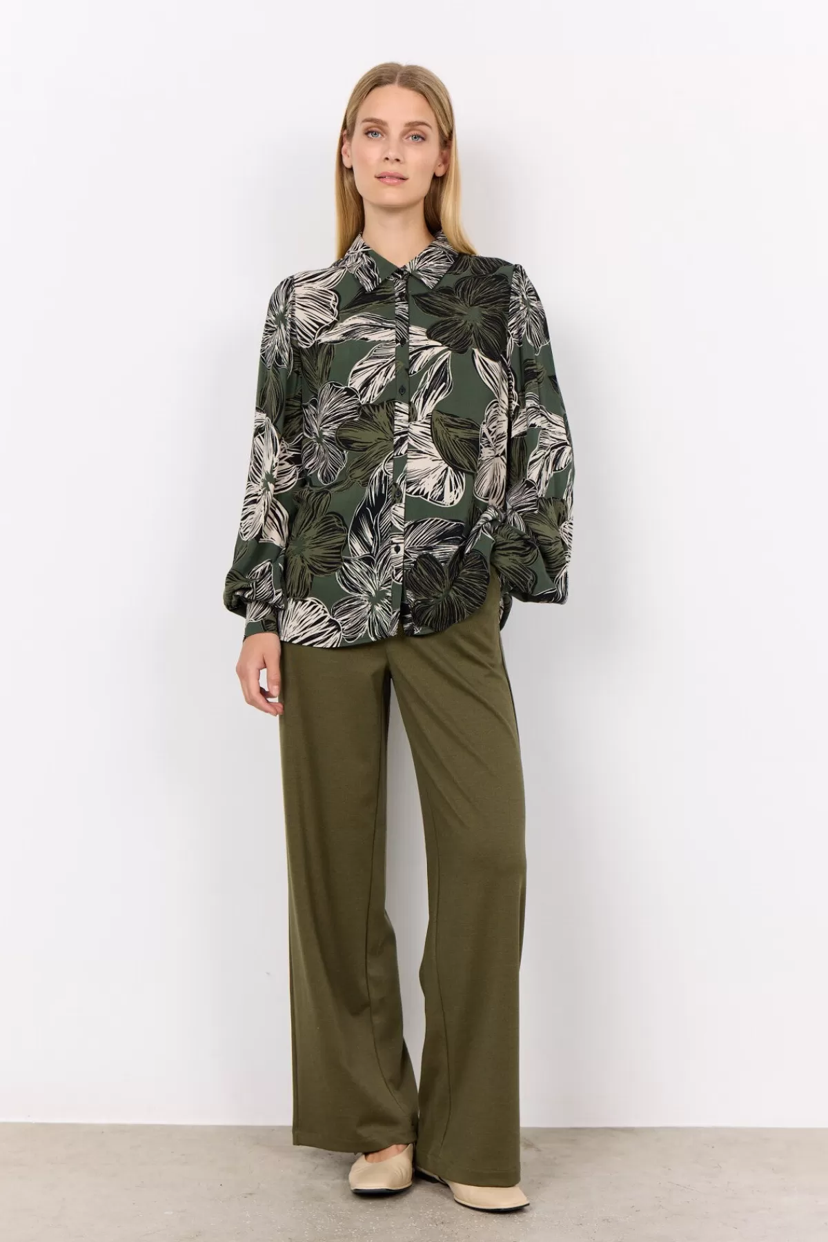 Soyaconcept Blouses And Shirts-SC-ILONE 2 Blouse Olive