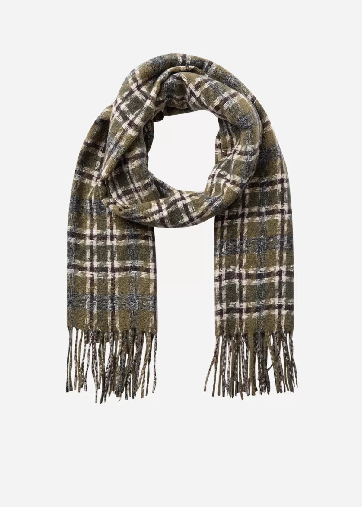 Soyaconcept Accessories-SC-ILSELIL 1 Scarf Olive