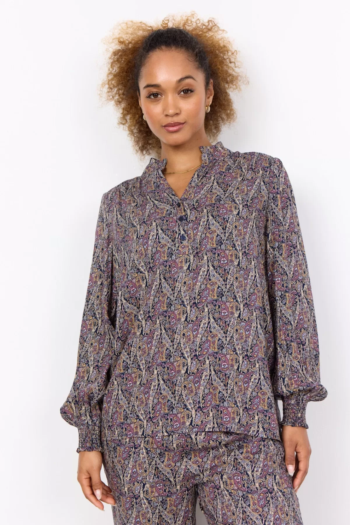 Soyaconcept Blouses And Shirts-SC-ILYA 1 Blouse Bordeaux