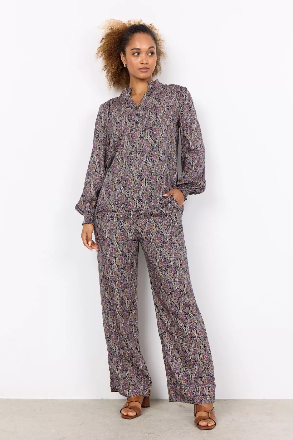 Soyaconcept Blouses And Shirts-SC-ILYA 1 Blouse Bordeaux