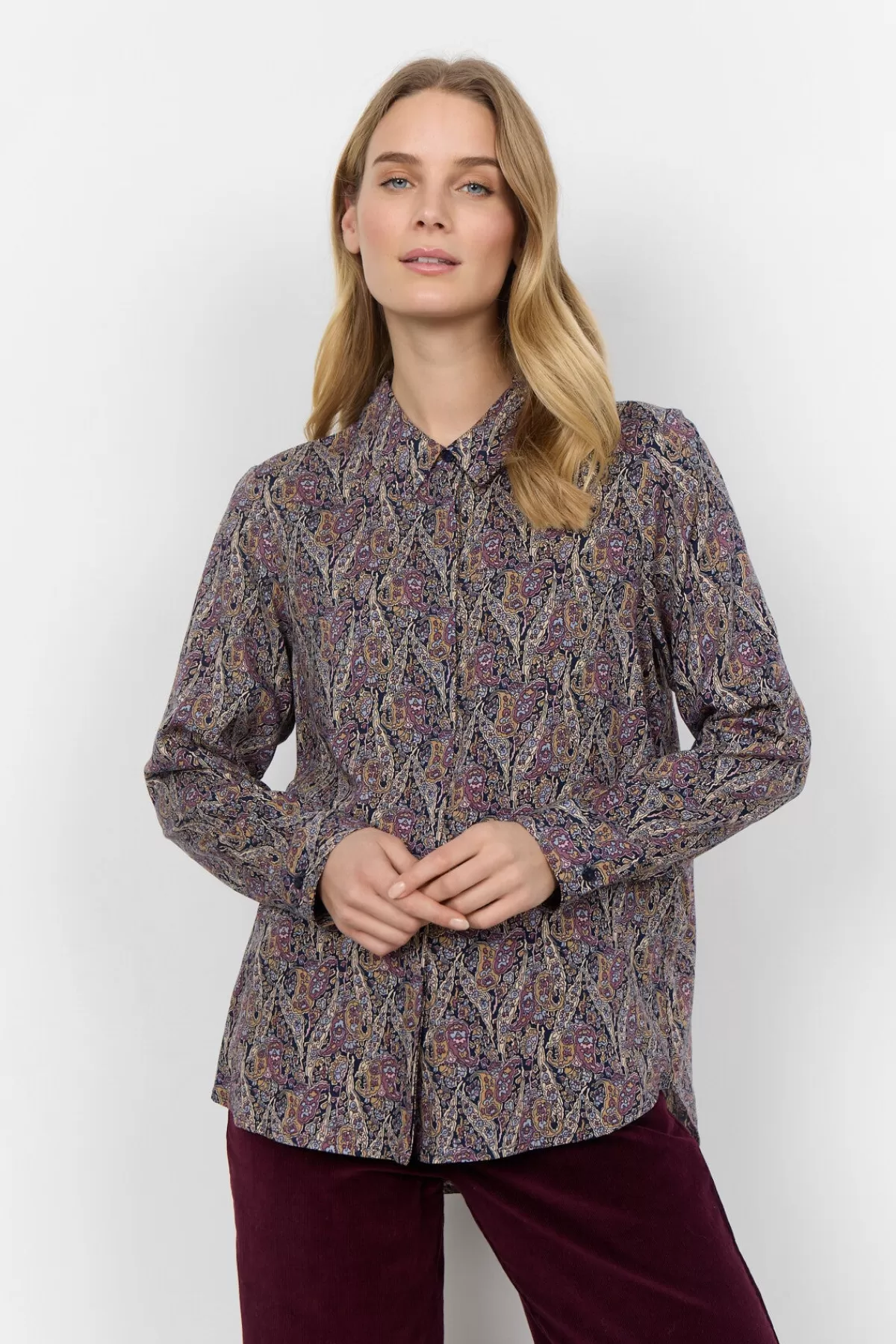 Soyaconcept Blouses And Shirts-SC-ILYA 2 Shirt Bordeaux
