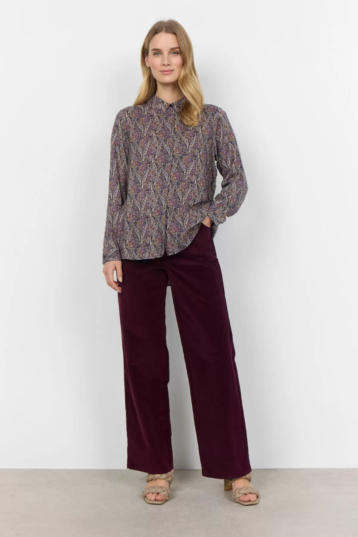 Soyaconcept Blouses And Shirts-SC-ILYA 2 Shirt Bordeaux