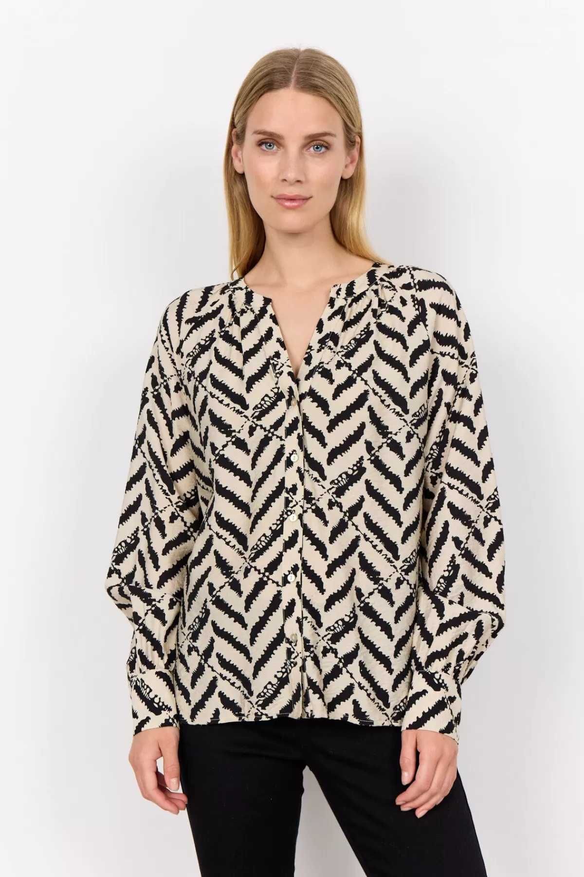 Soyaconcept Blouses And Shirts-SC-INAROSE 1 Shirt Black