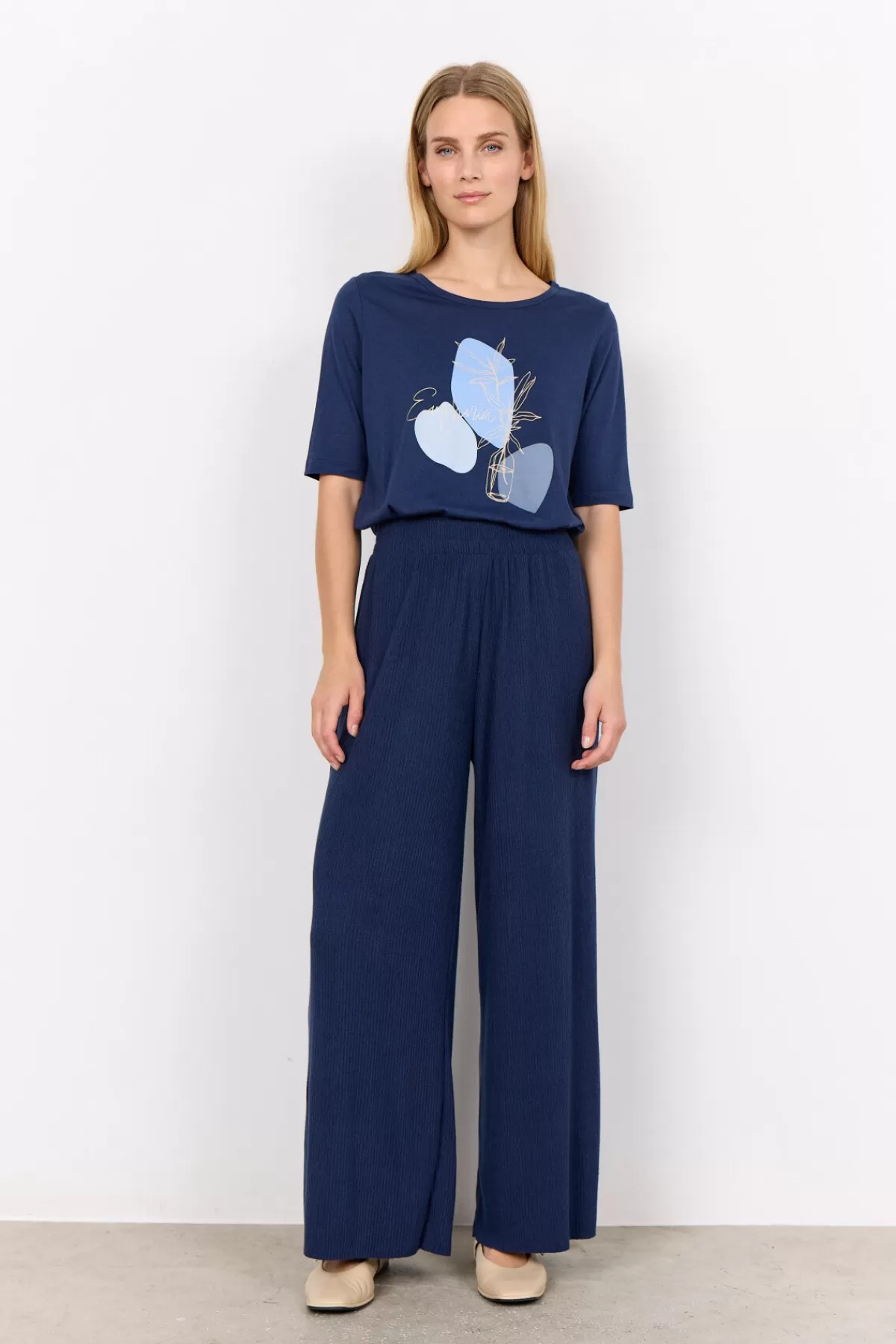 Soyaconcept Comfy | Pants-SC-INAS 4 Pants Dark blue