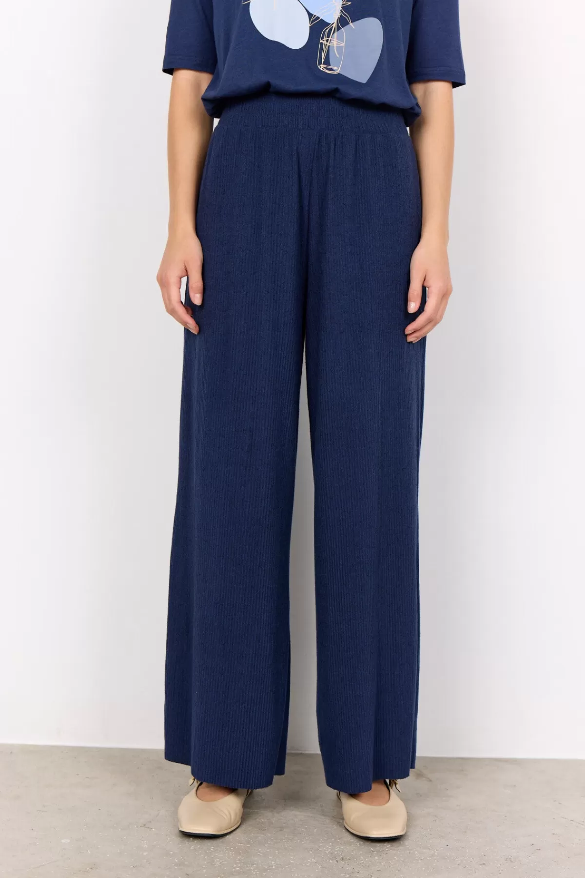 Soyaconcept Comfy | Pants-SC-INAS 4 Pants Dark blue