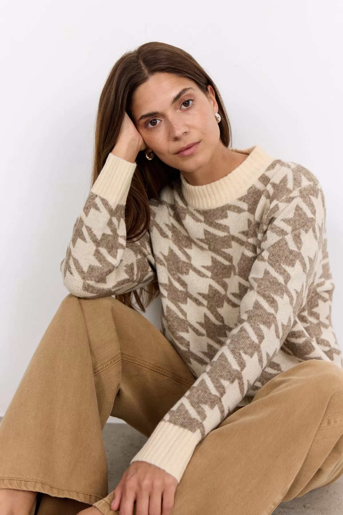 Soyaconcept Knitwear-SC-INE 1 Pullover Cream