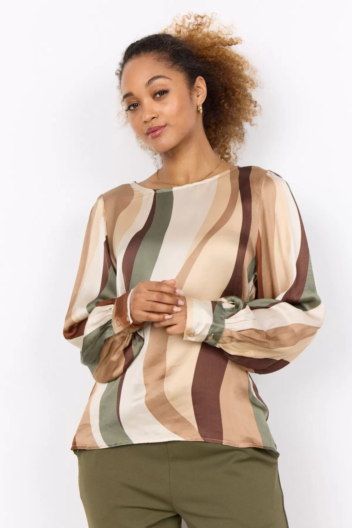 Soyaconcept Blouses And Shirts-SC-INES 1 Blouse Olive