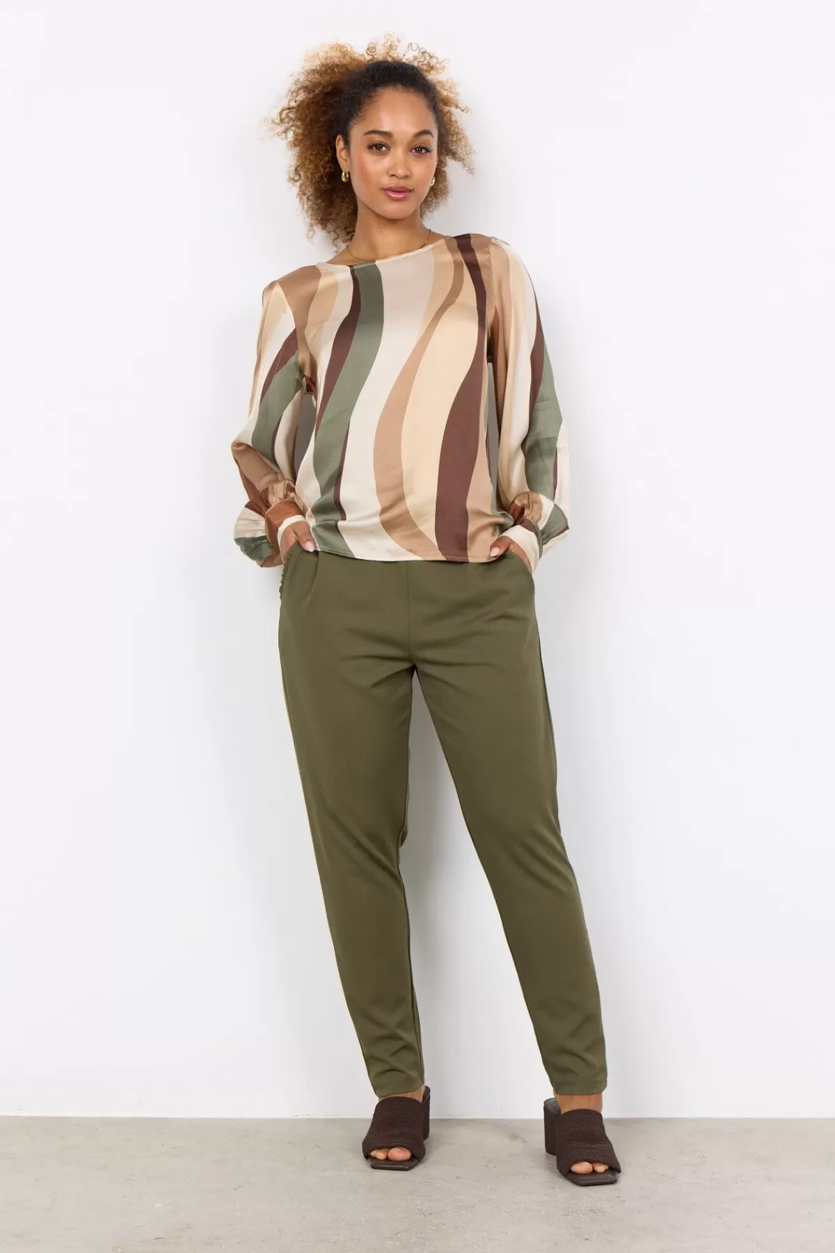 Soyaconcept Blouses And Shirts-SC-INES 1 Blouse Olive