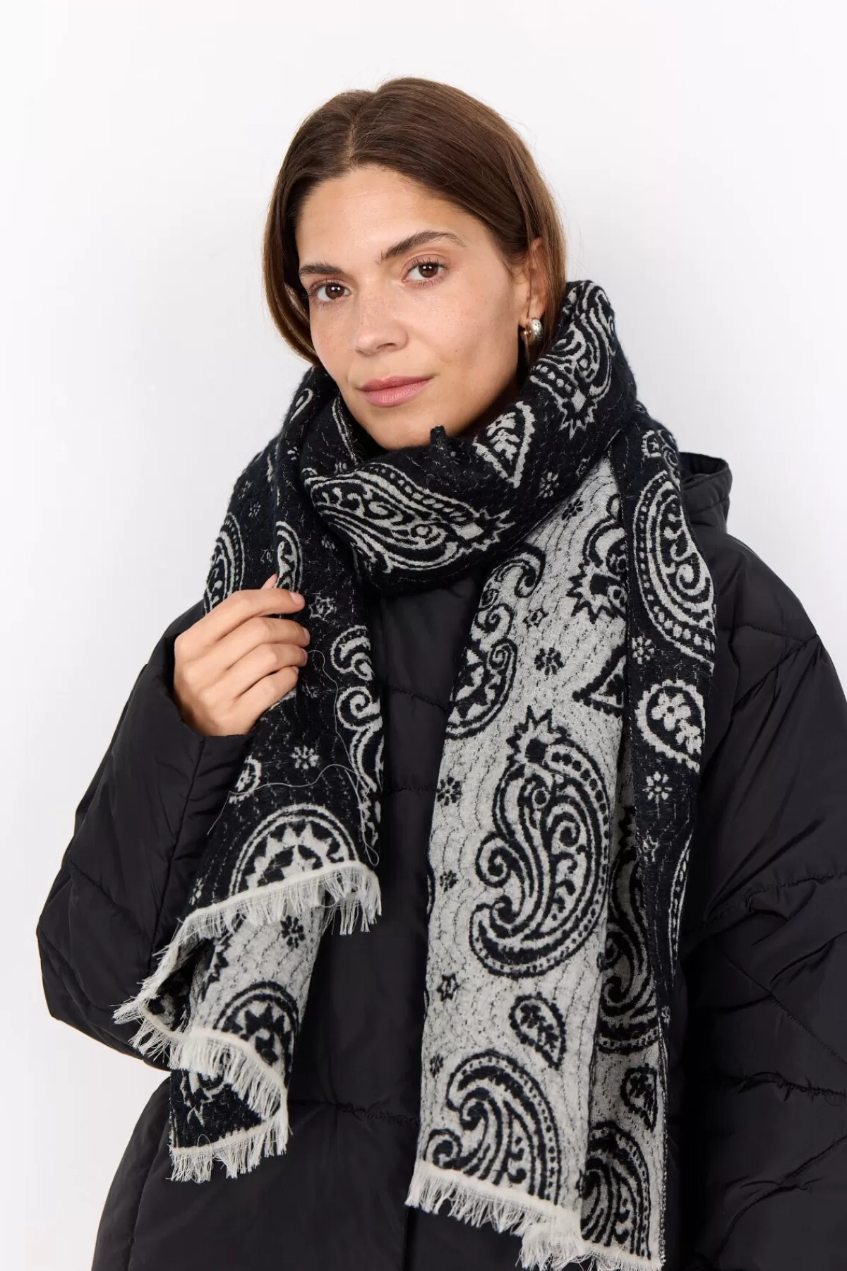 Soyaconcept Accessories-SC-INGELISE 1 Scarf Black