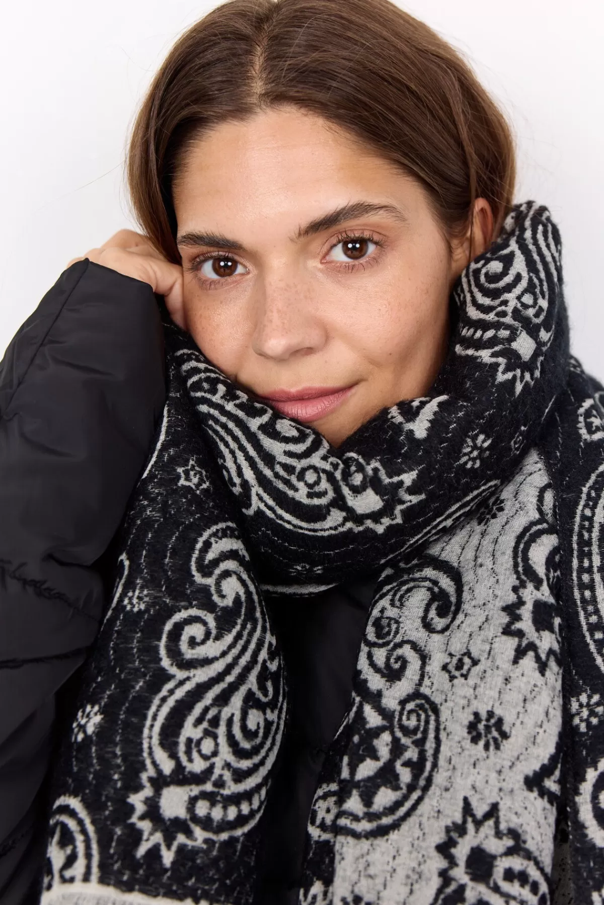 Soyaconcept Accessories-SC-INGELISE 1 Scarf Black