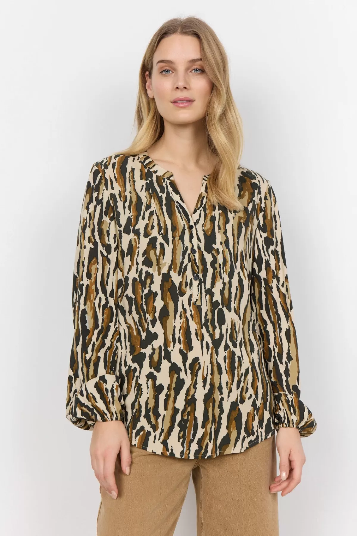 Soyaconcept Blouses And Shirts-SC-IONA 1 Blouse Olive