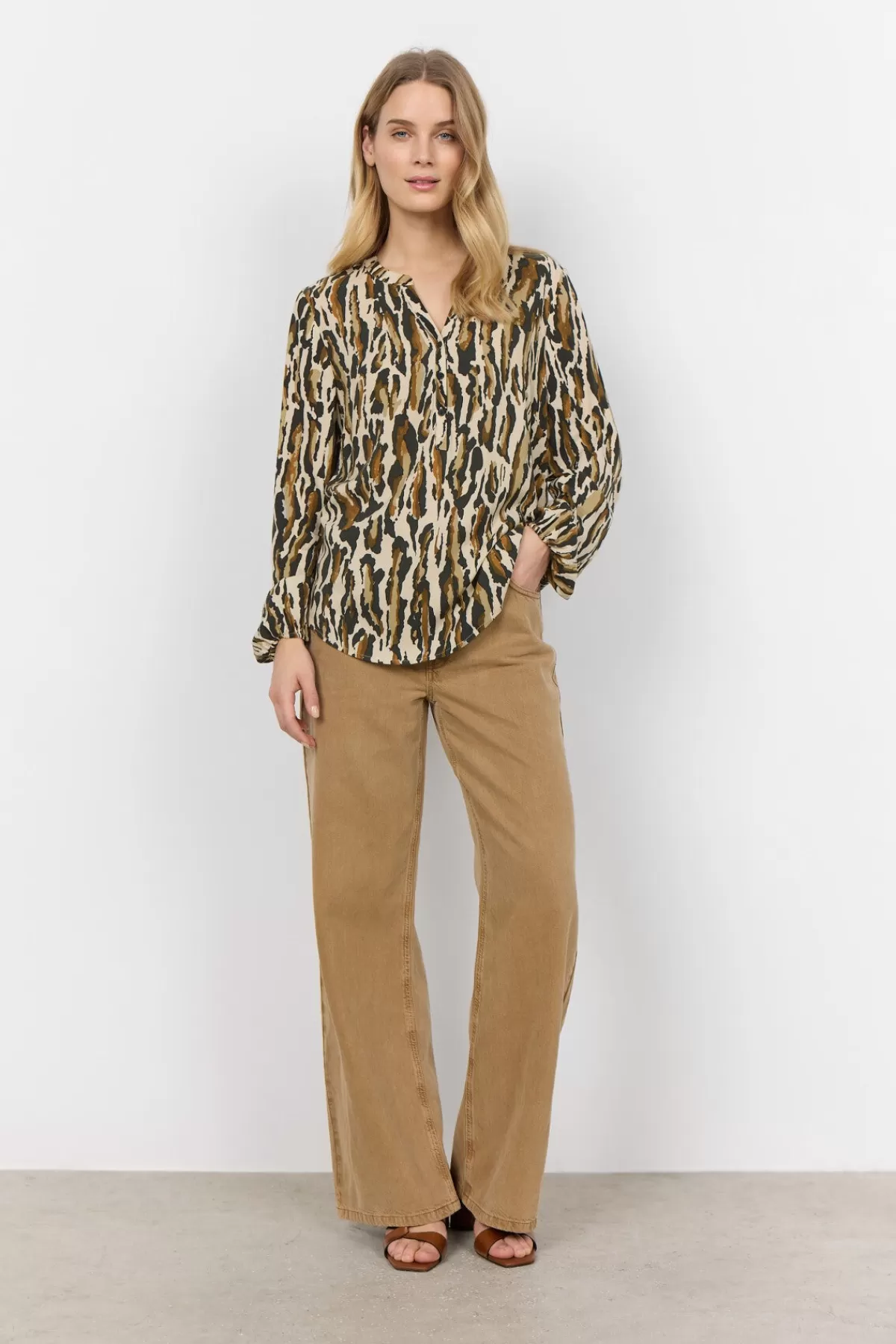 Soyaconcept Blouses And Shirts-SC-IONA 1 Blouse Olive