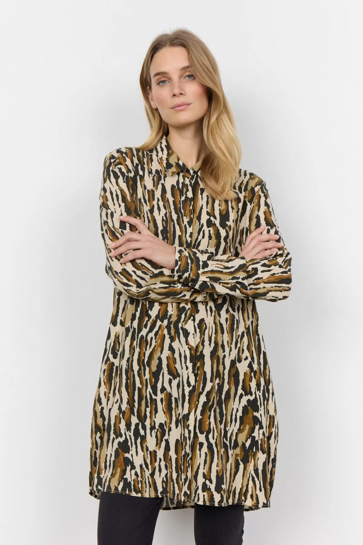 Soyaconcept Dresses-SC-IONA 2 Tunic Olive