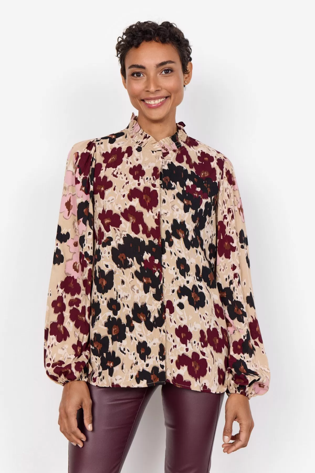 Soyaconcept Blouses And Shirts-SC-IRENA 1 Shirt Bordeaux