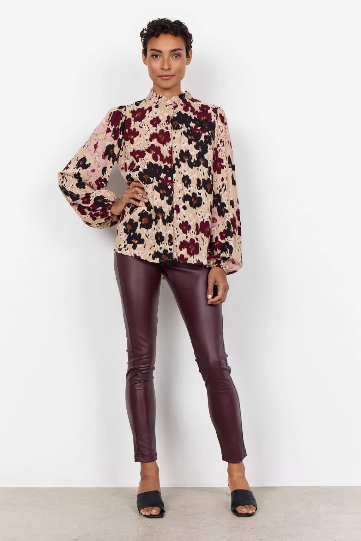 Soyaconcept Blouses And Shirts-SC-IRENA 1 Shirt Bordeaux