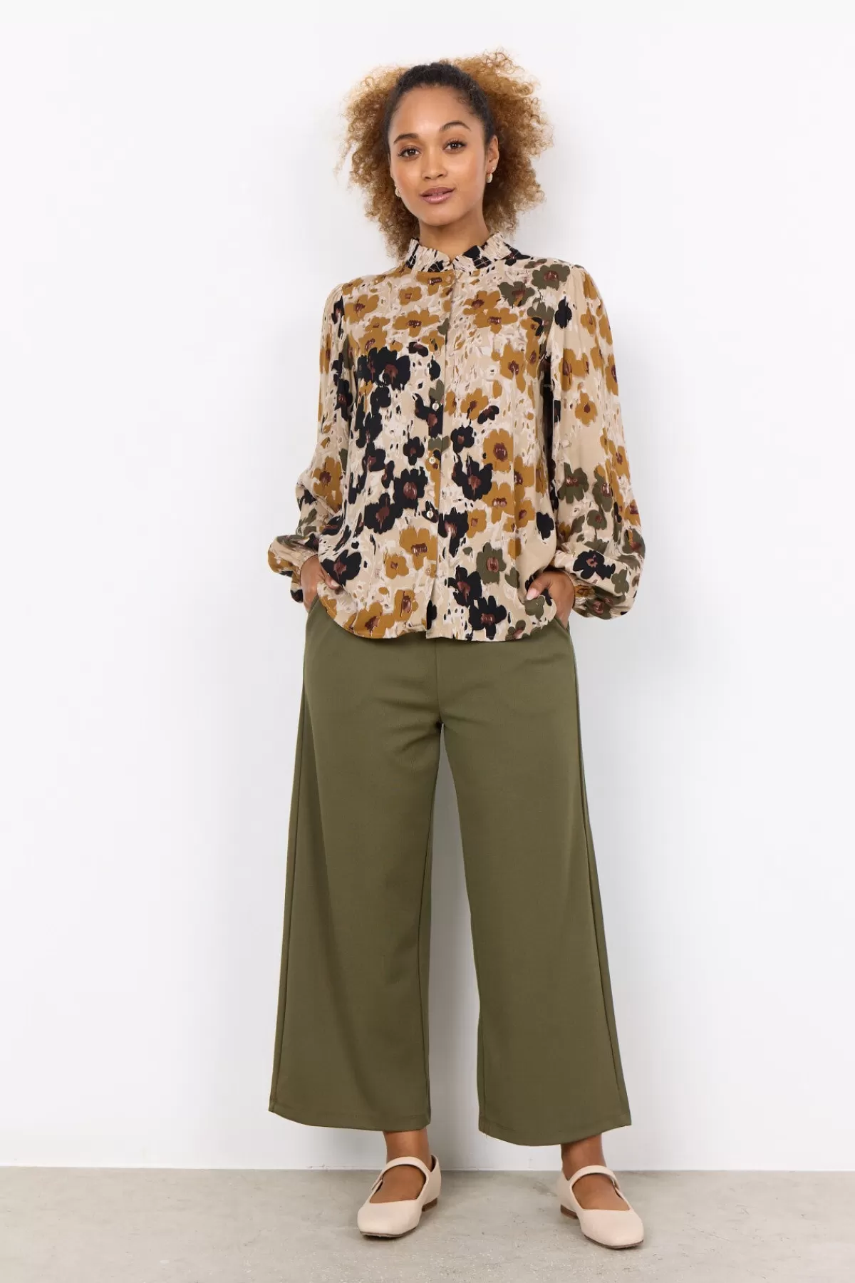 Soyaconcept Blouses And Shirts-SC-IRENA 1 Shirt Olive