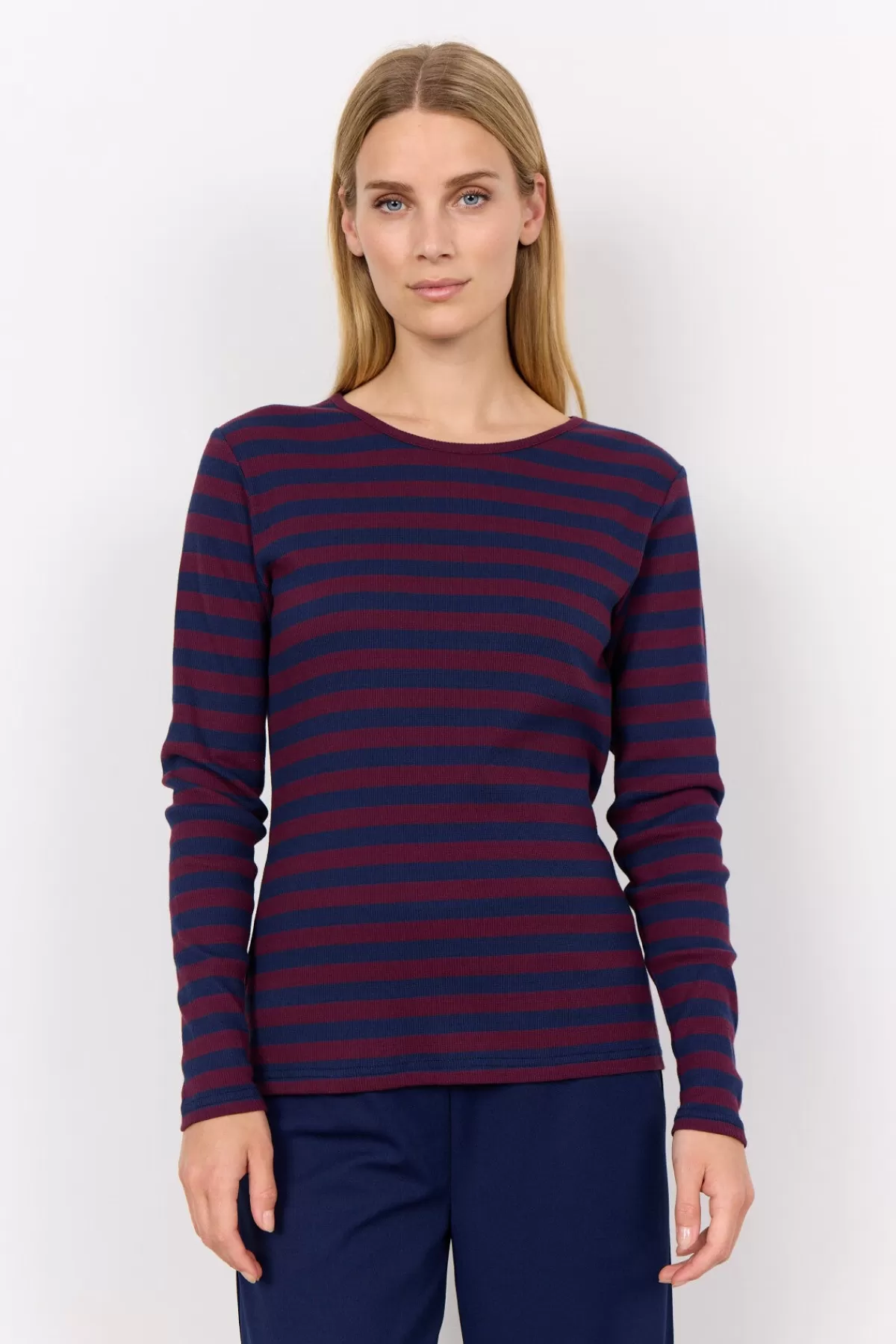 Soyaconcept T-Shirts And Tops-SC-IRIDI 1 T-shirt Dark blue