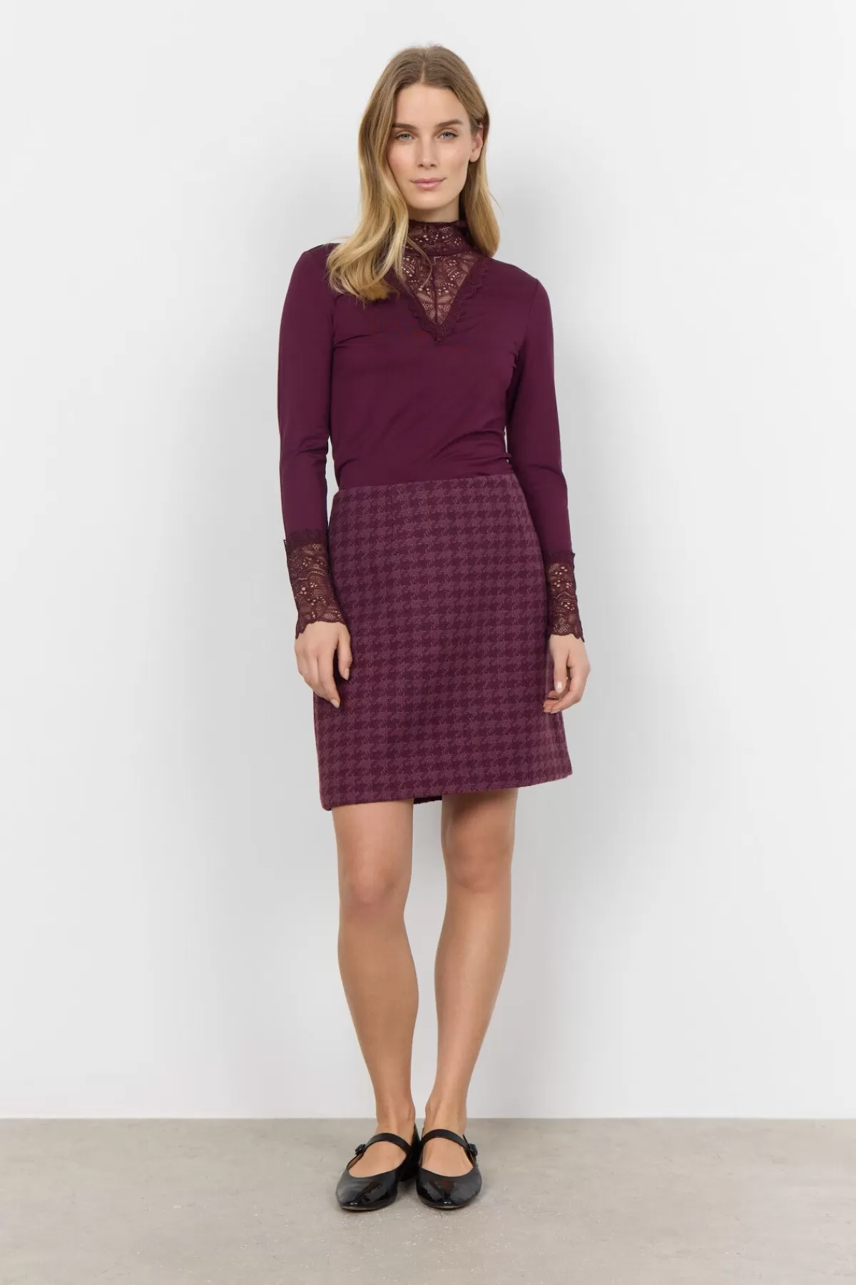Soyaconcept Skirts-SC-IRKA 1 Skirt Bordeaux