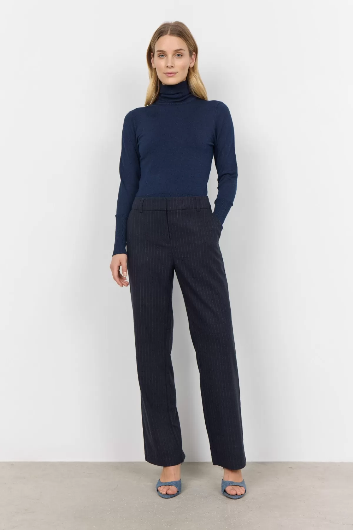 Soyaconcept Pants-SC-ISABELLE 5-B Pants Dark blue