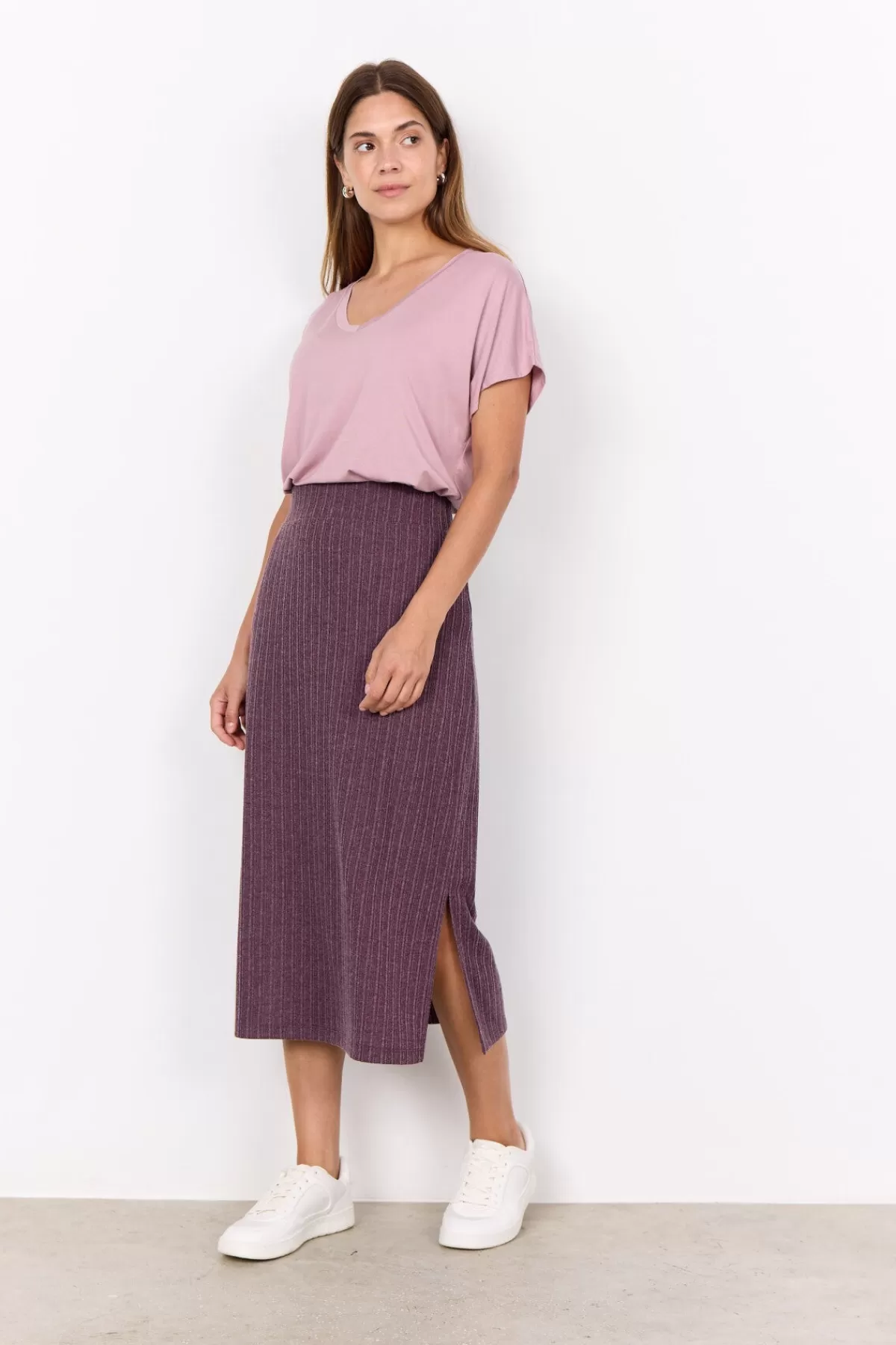 Soyaconcept Skirts-SC-ISEL 4 Skirt Bordeaux