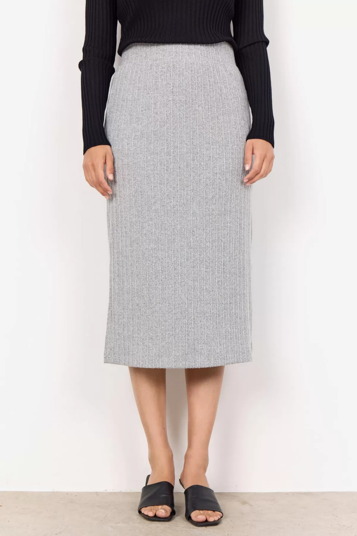 Soyaconcept Skirts-SC-ISEL 4 Skirt Light grey