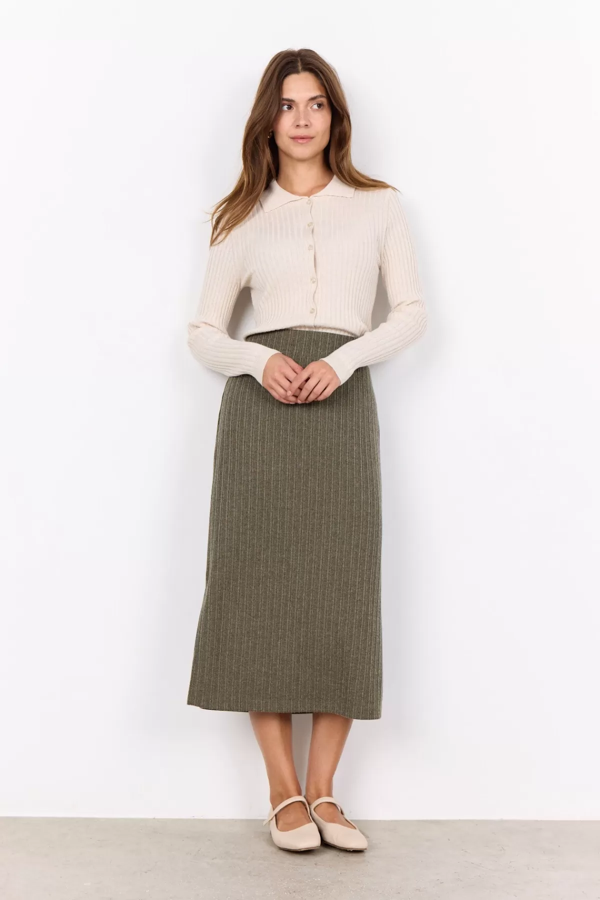 Soyaconcept Skirts-SC-ISEL 4 Skirt Olive