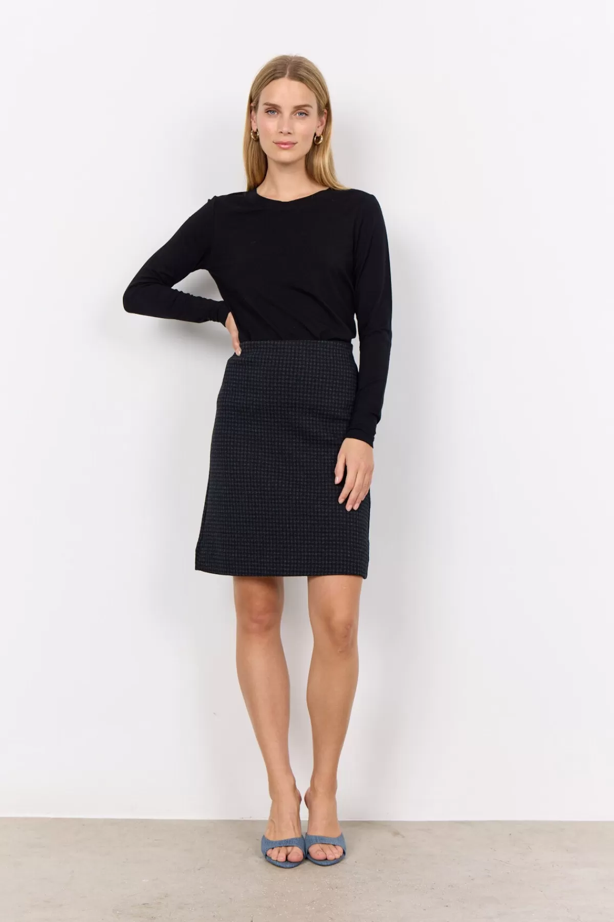 Soyaconcept Skirts-SC-ISOBEL 4 Skirt Black