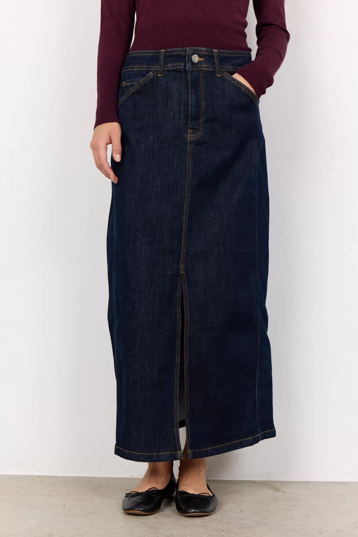 Soyaconcept Skirts-SC-KIMBERLY 32 Skirt Navy