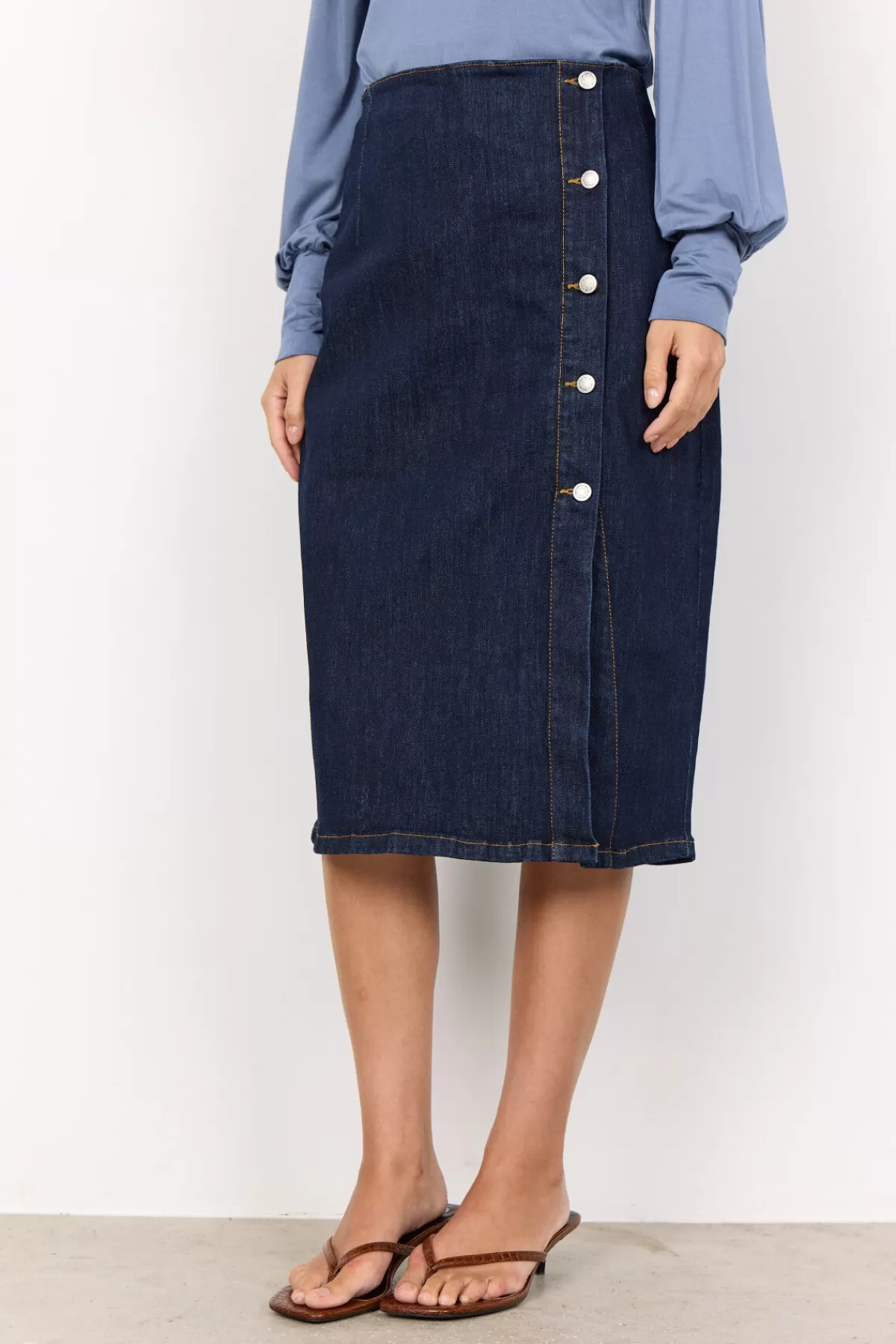 Soyaconcept Skirts-SC-KIMBERLY 33 Skirt Navy