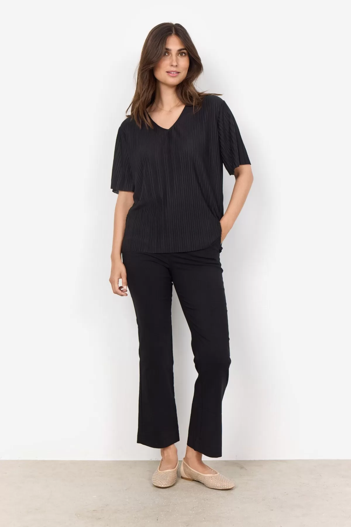 Soyaconcept T-Shirts And Tops-SC-KIRIT 19 Blouse Black