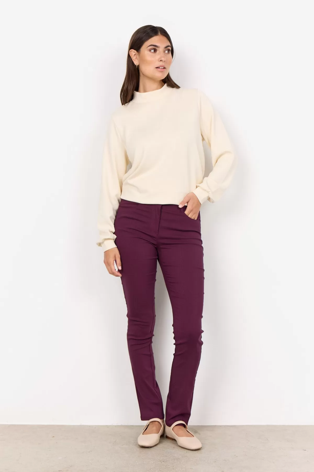 Soyaconcept Pants-SC-LILLY 1-B Pants Bordeaux