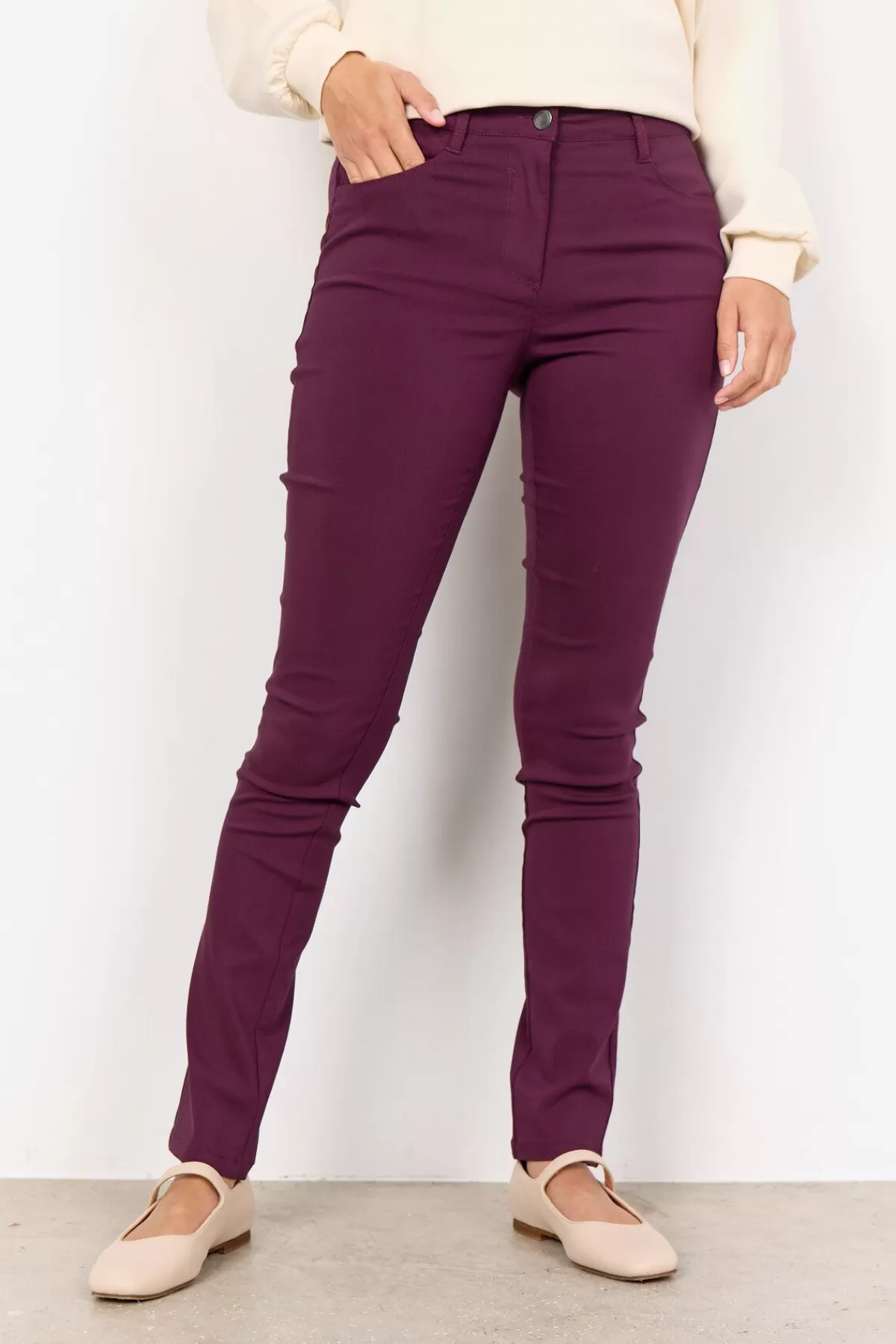 Soyaconcept Pants-SC-LILLY 1-B Pants Bordeaux
