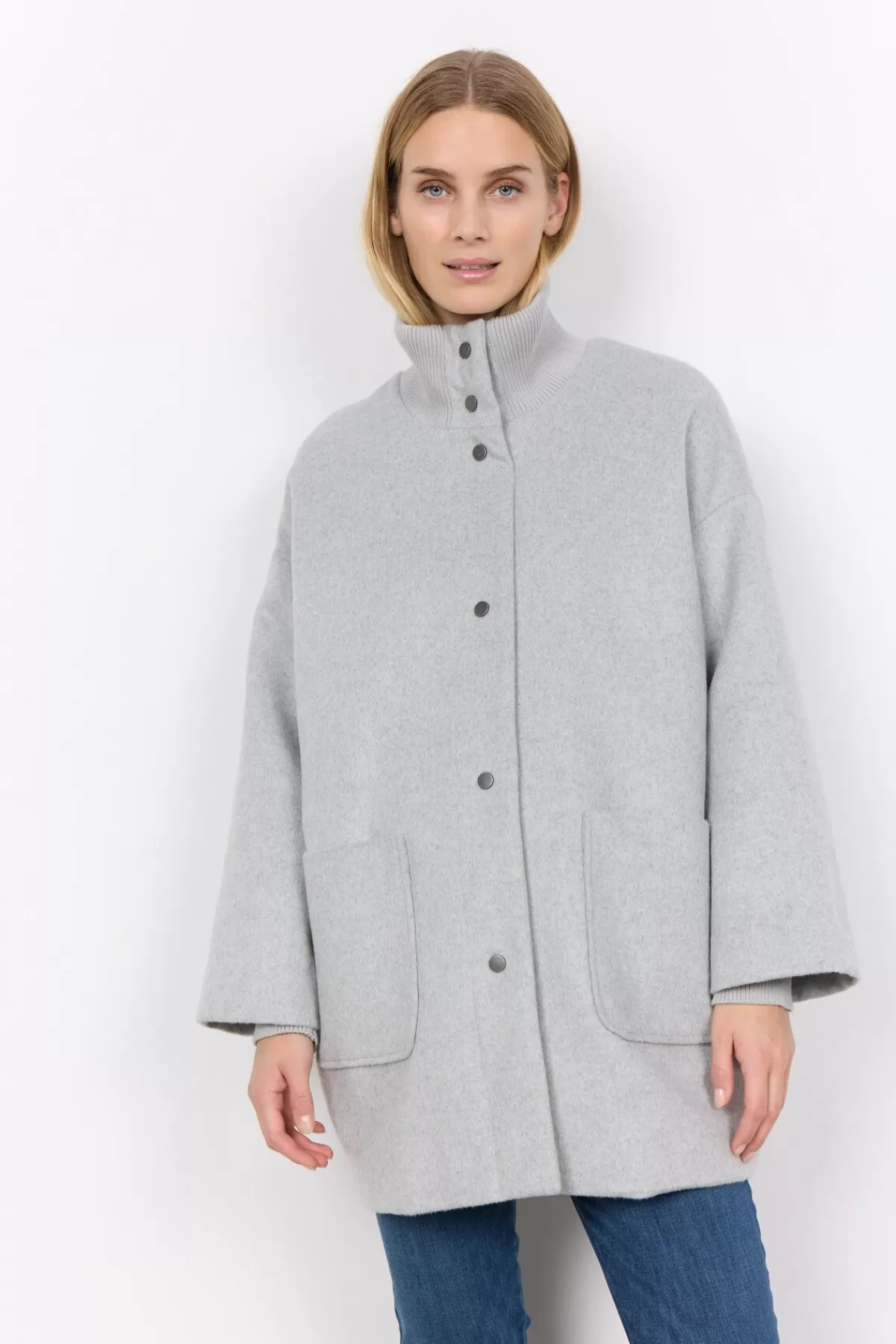 Soyaconcept Outerwear-SC-MADELON 3 Jacket Light grey