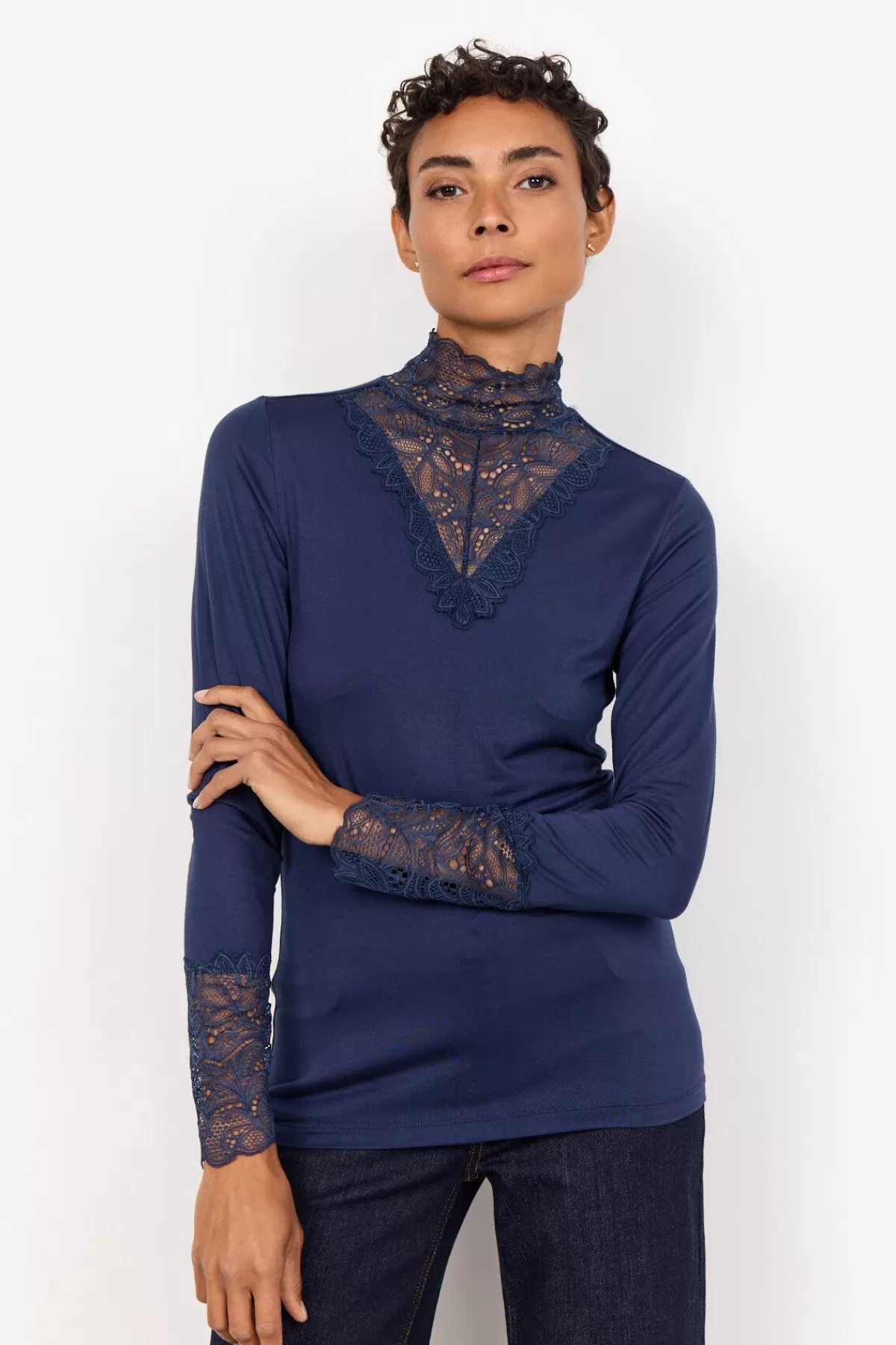Soyaconcept T-Shirts And Tops-SC-MARICA 20 T-shirt Dark blue