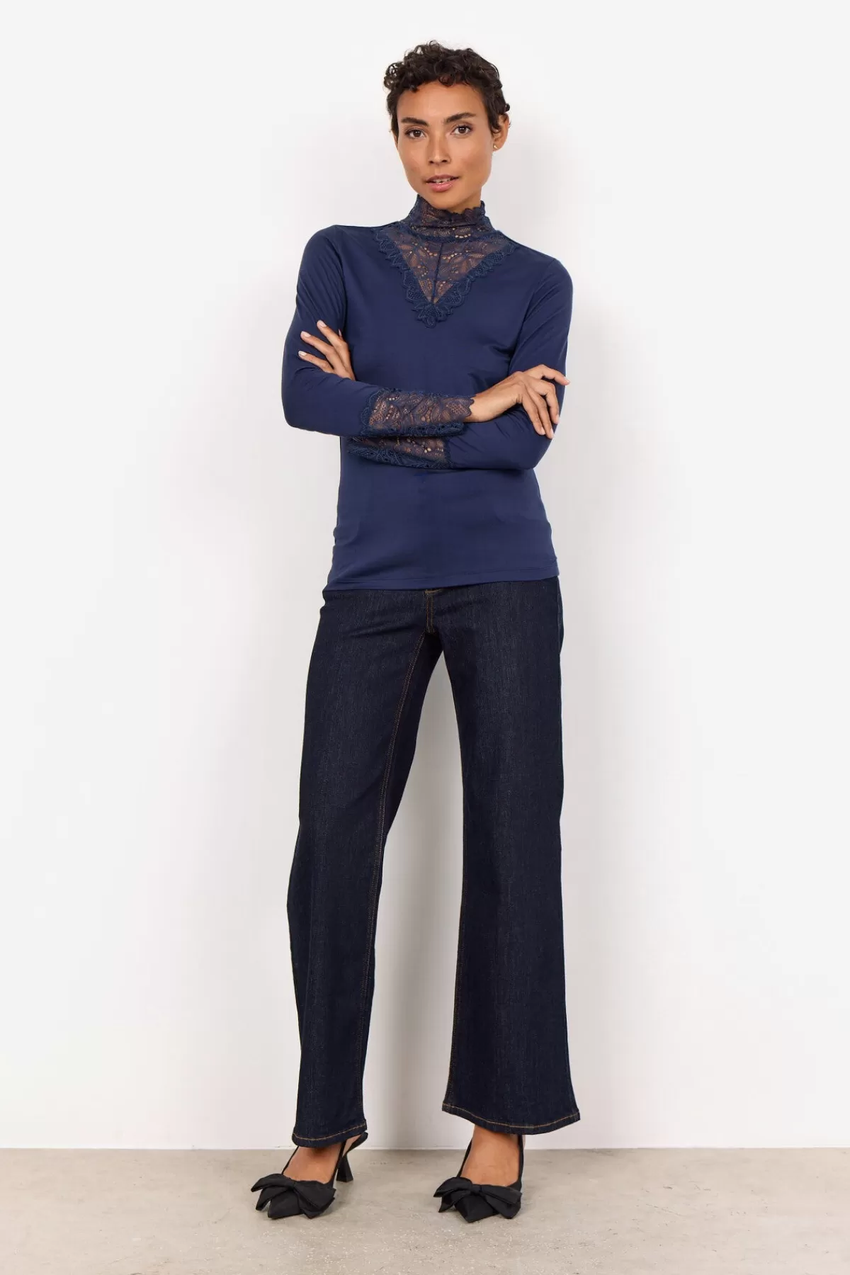 Soyaconcept T-Shirts And Tops-SC-MARICA 20 T-shirt Dark blue
