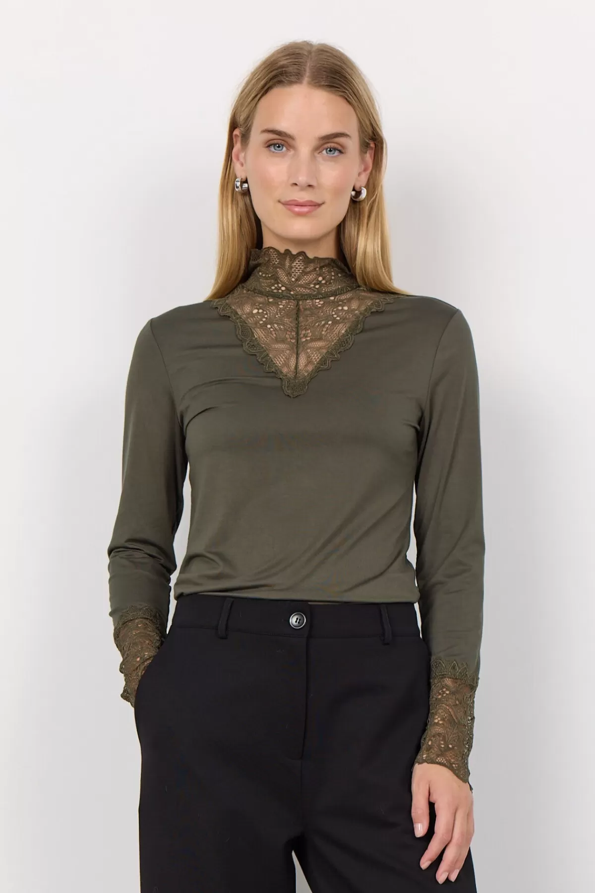 Soyaconcept T-Shirts And Tops-SC-MARICA 20 T-shirt Dark green
