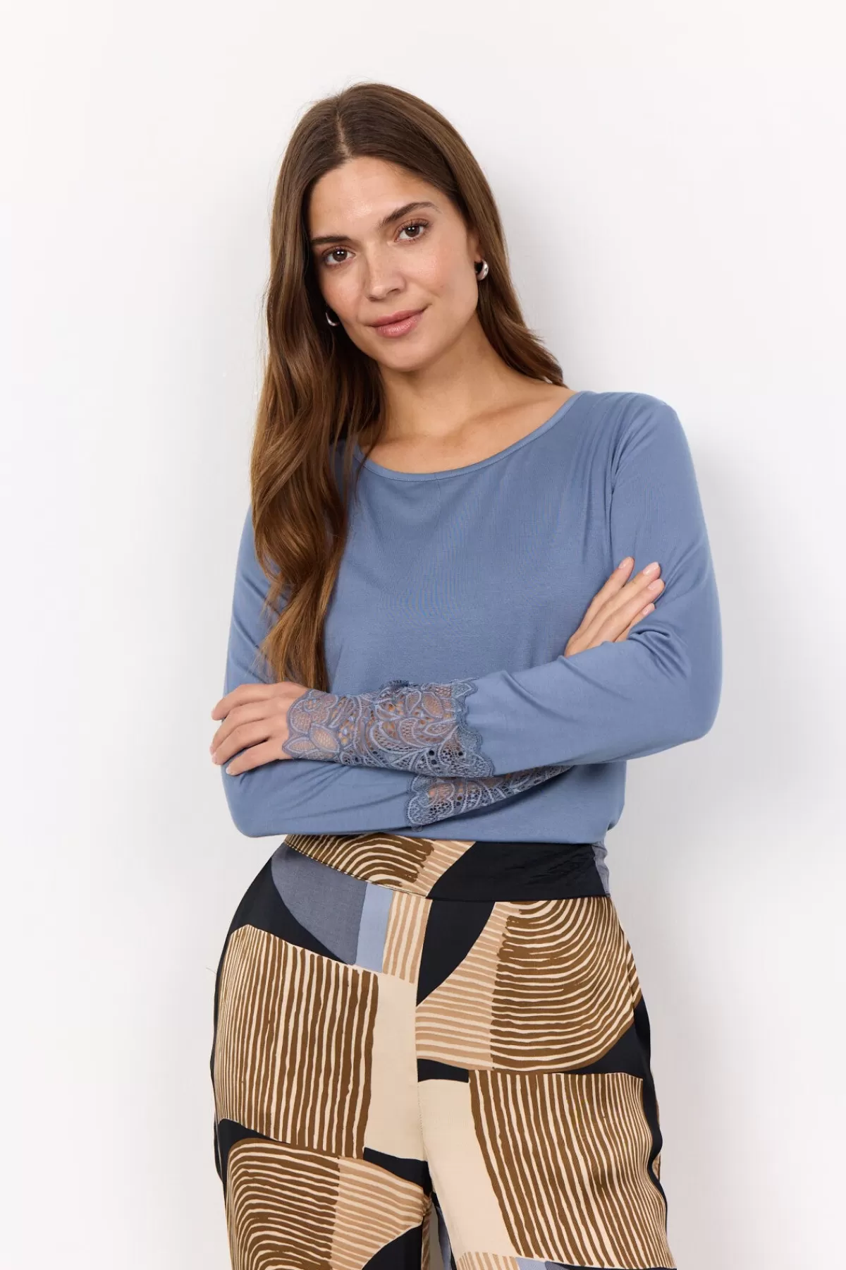 Soyaconcept T-Shirts And Tops-SC-MARICA 226 T-shirt Blue