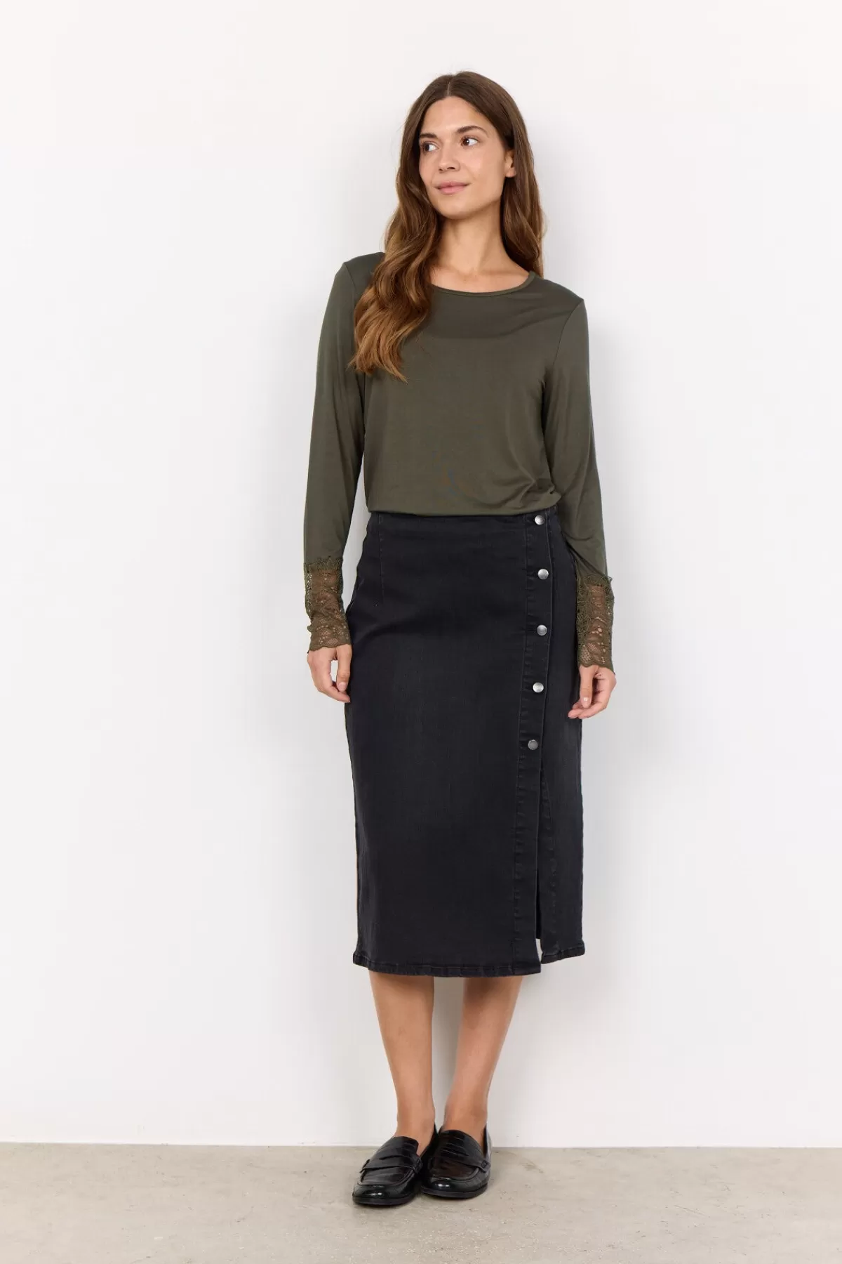 Soyaconcept T-Shirts And Tops-SC-MARICA 226 T-shirt Dark green
