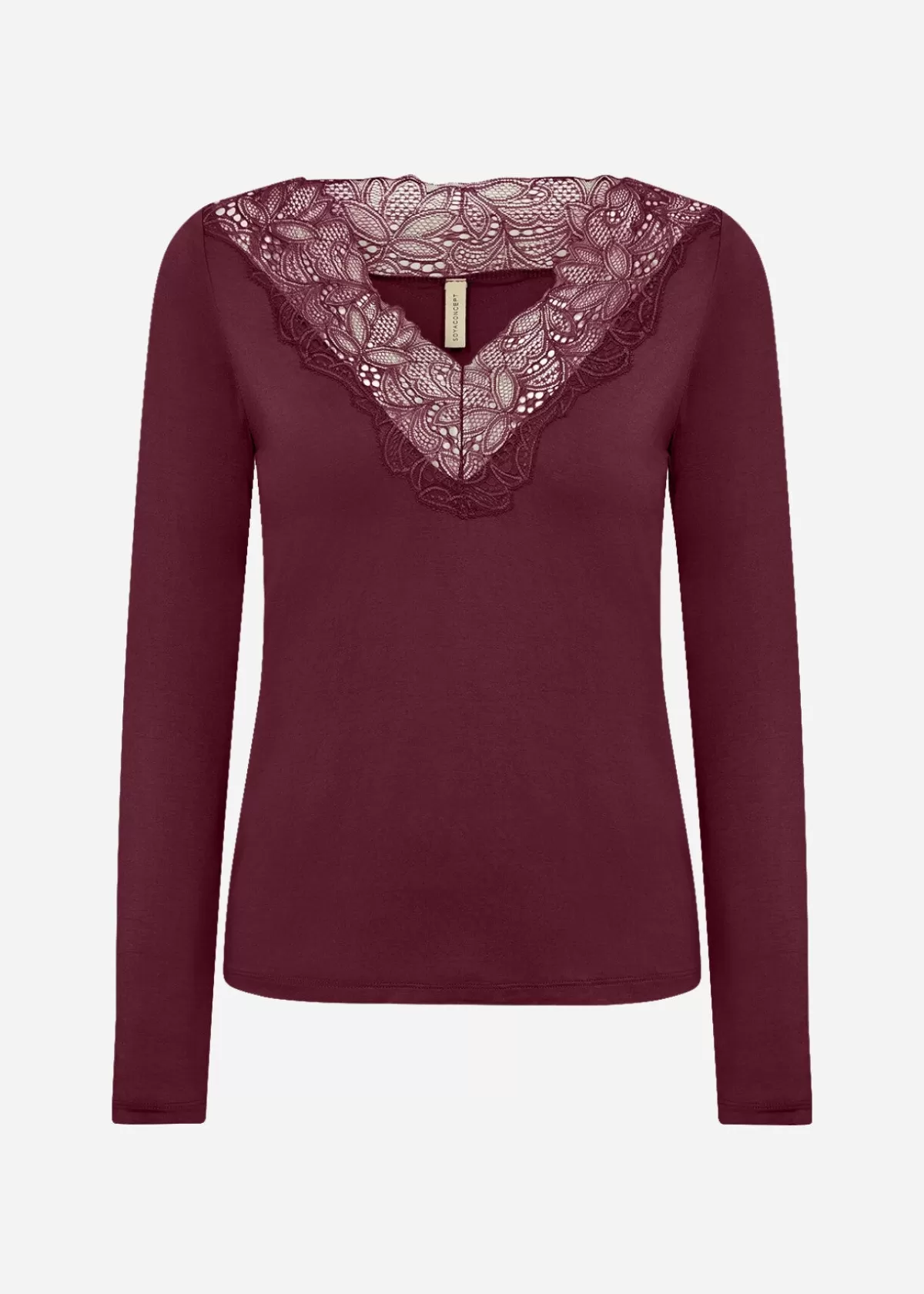 Soyaconcept T-Shirts And Tops-SC-MARICA 301 T-shirt Bordeaux