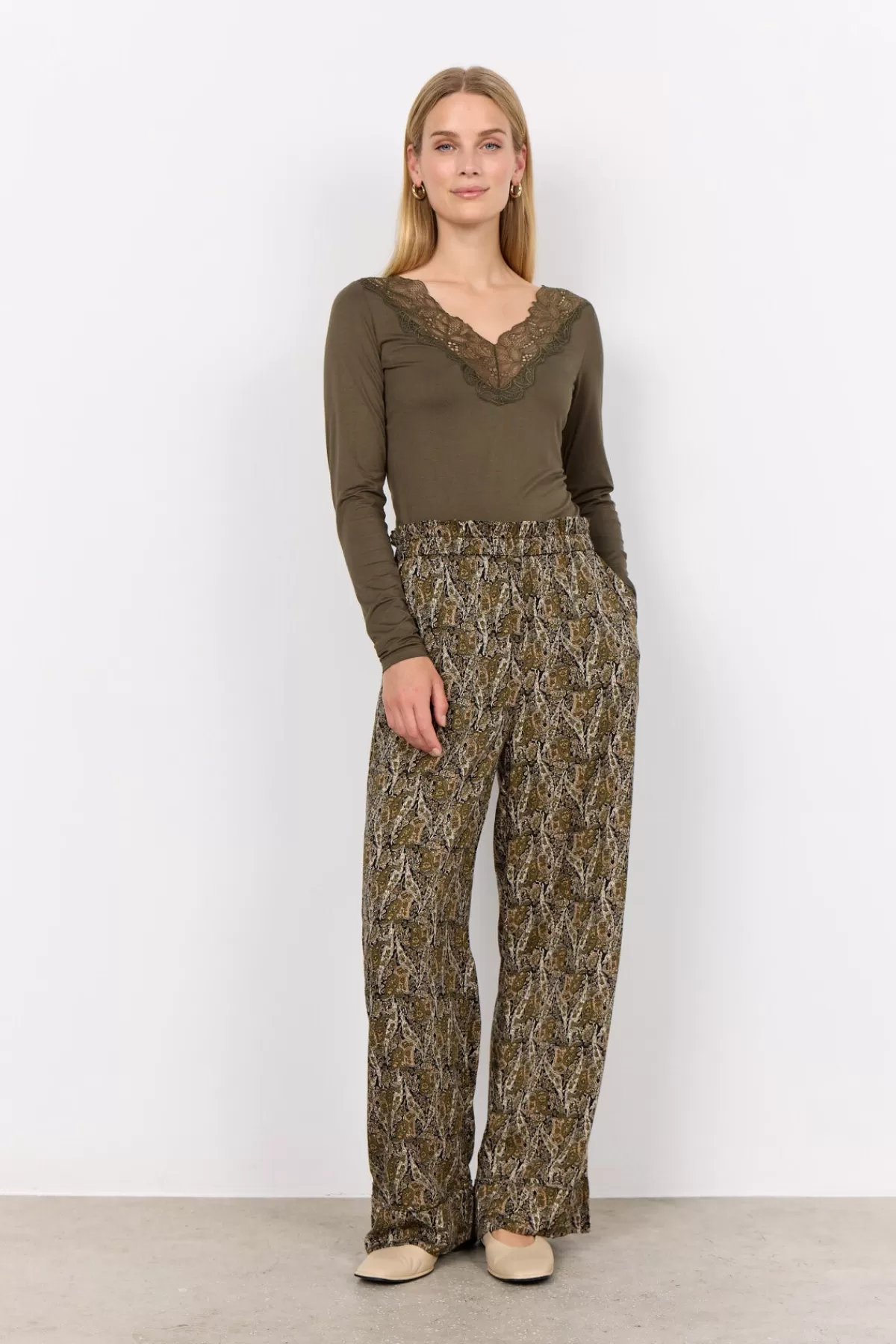 Soyaconcept T-Shirts And Tops-SC-MARICA 301 T-shirt Olive