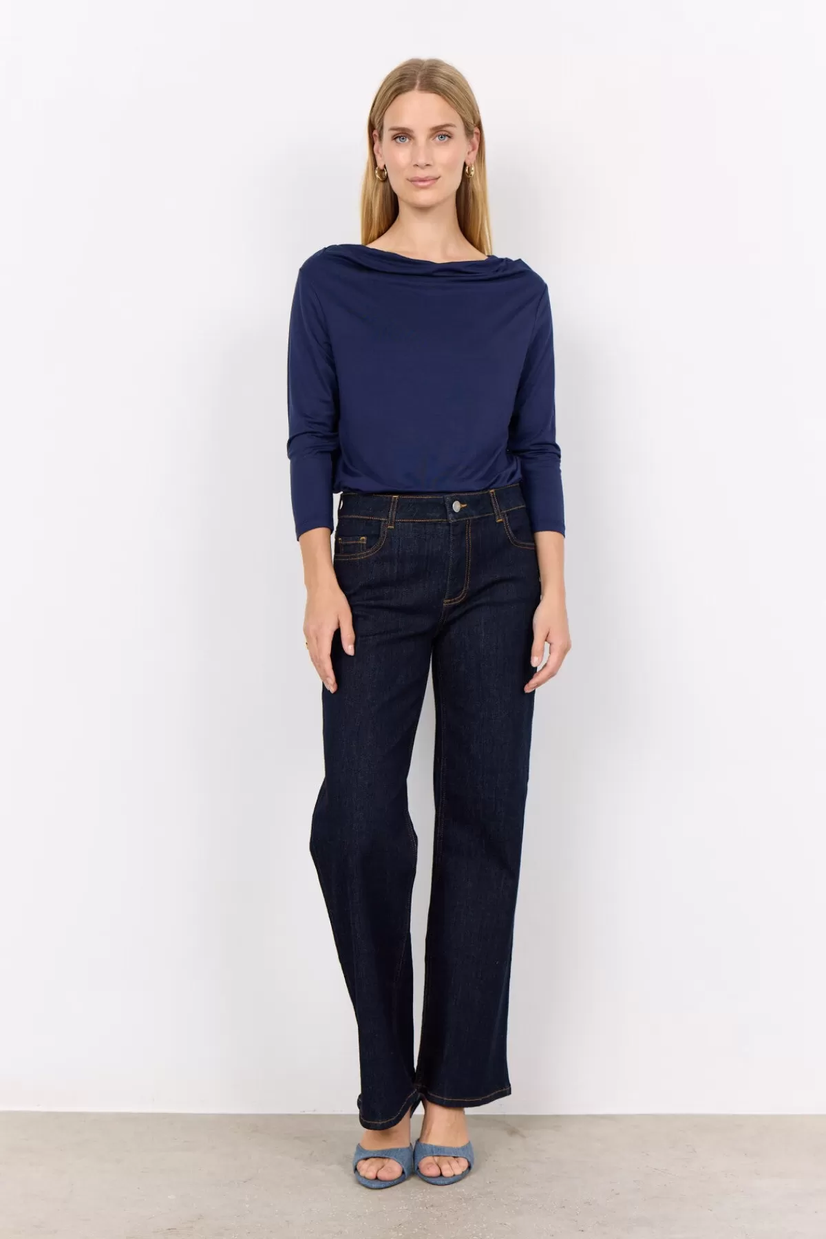 Soyaconcept T-Shirts And Tops-SC-MARICA 302 T-shirt Dark blue