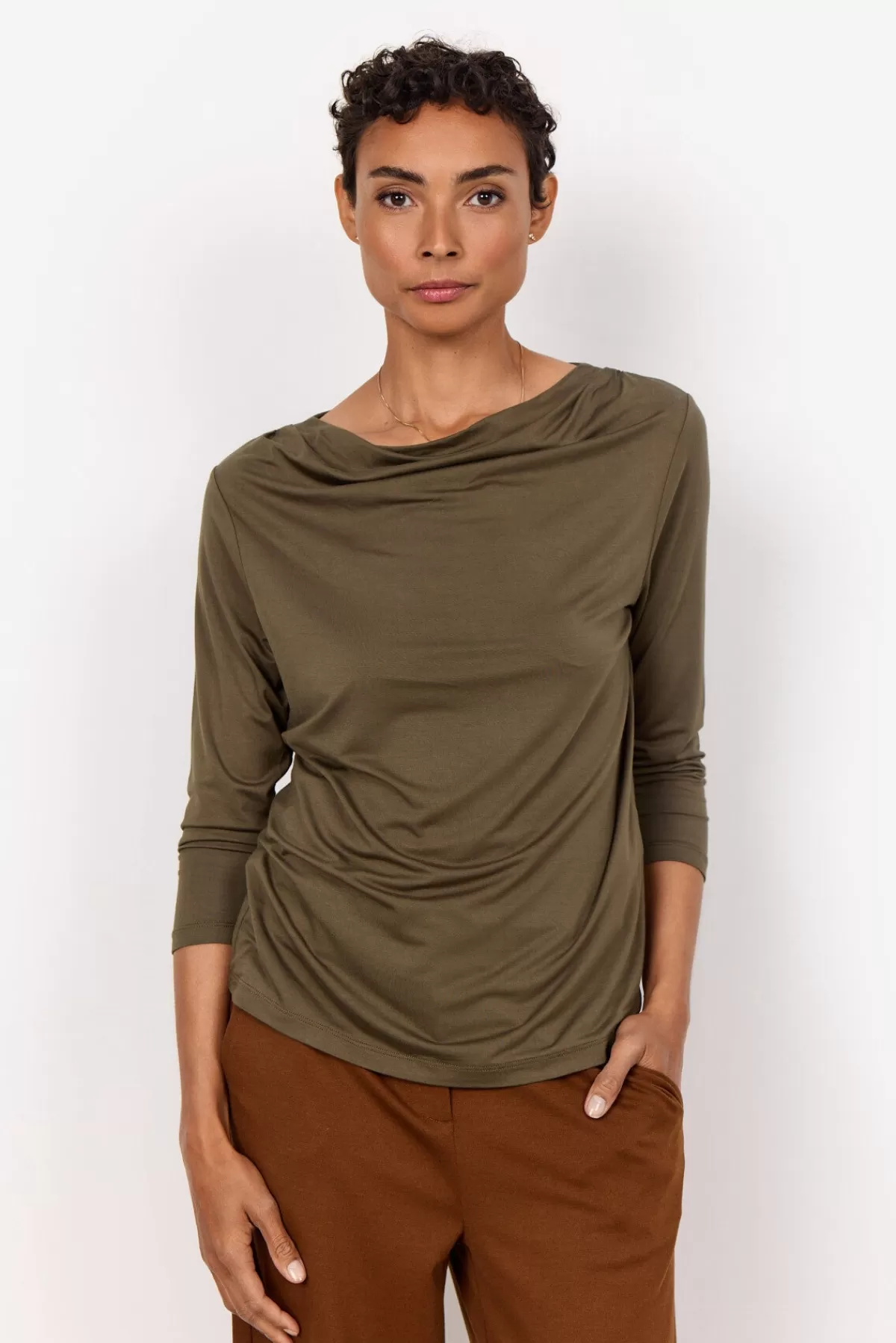 Soyaconcept T-Shirts And Tops-SC-MARICA 302 T-shirt Olive