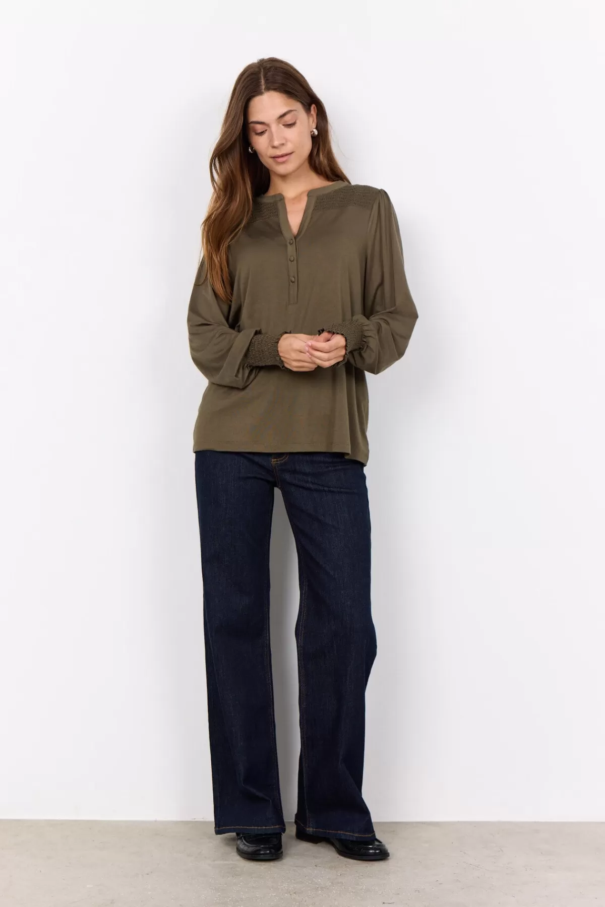 Soyaconcept Blouses And Shirts-SC-MARICA 303 Blouse Olive