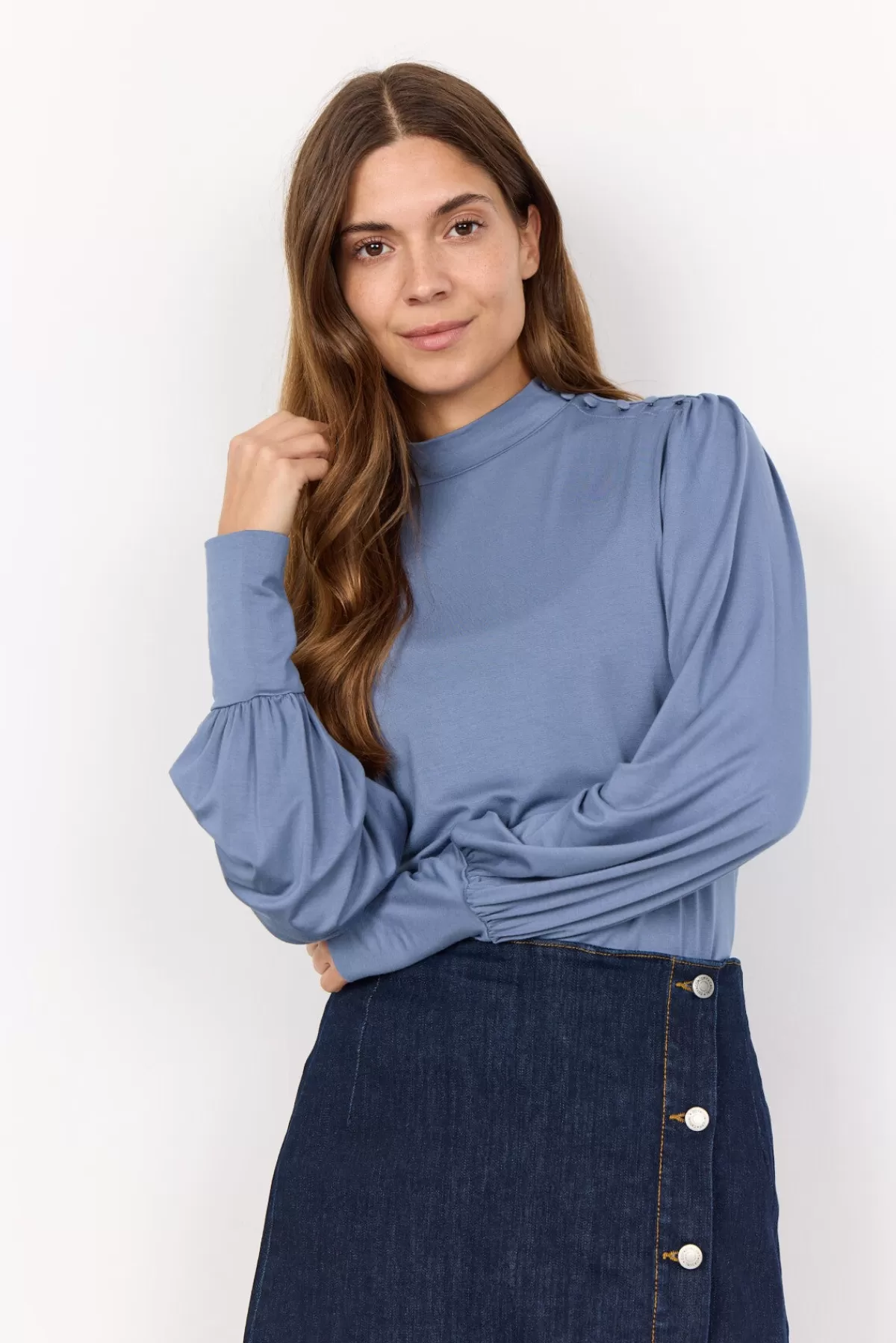 Soyaconcept Blouses And Shirts-SC-MARICA 306 Blouse Blue