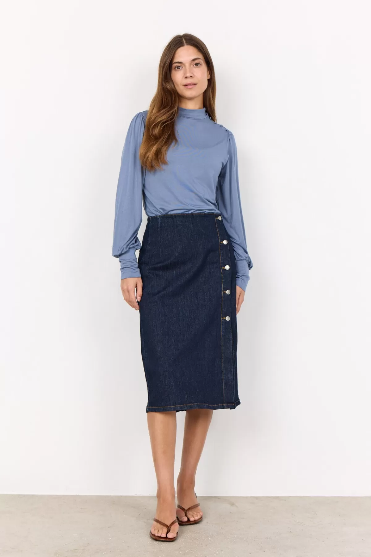 Soyaconcept Blouses And Shirts-SC-MARICA 306 Blouse Blue