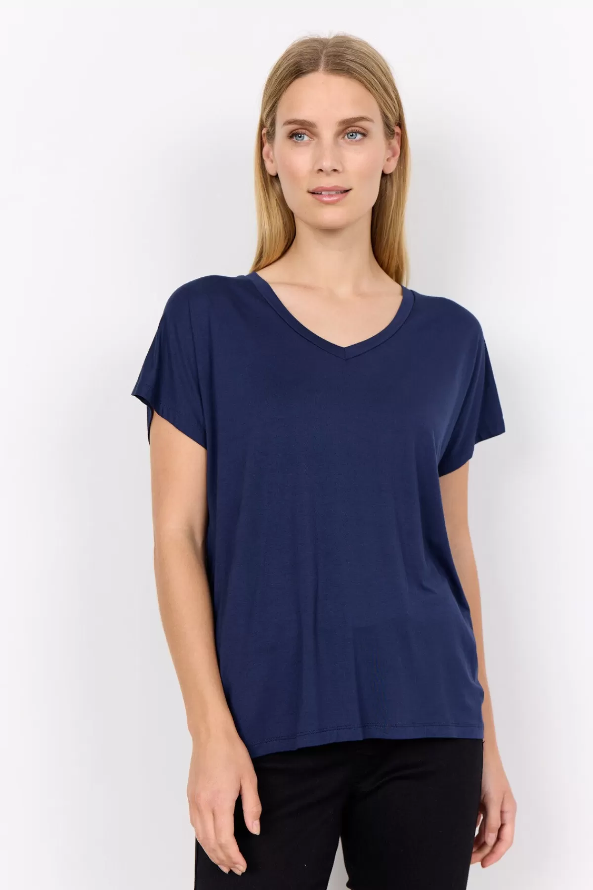Soyaconcept T-Shirts And Tops-SC-MARICA 32 T-shirt Dark blue