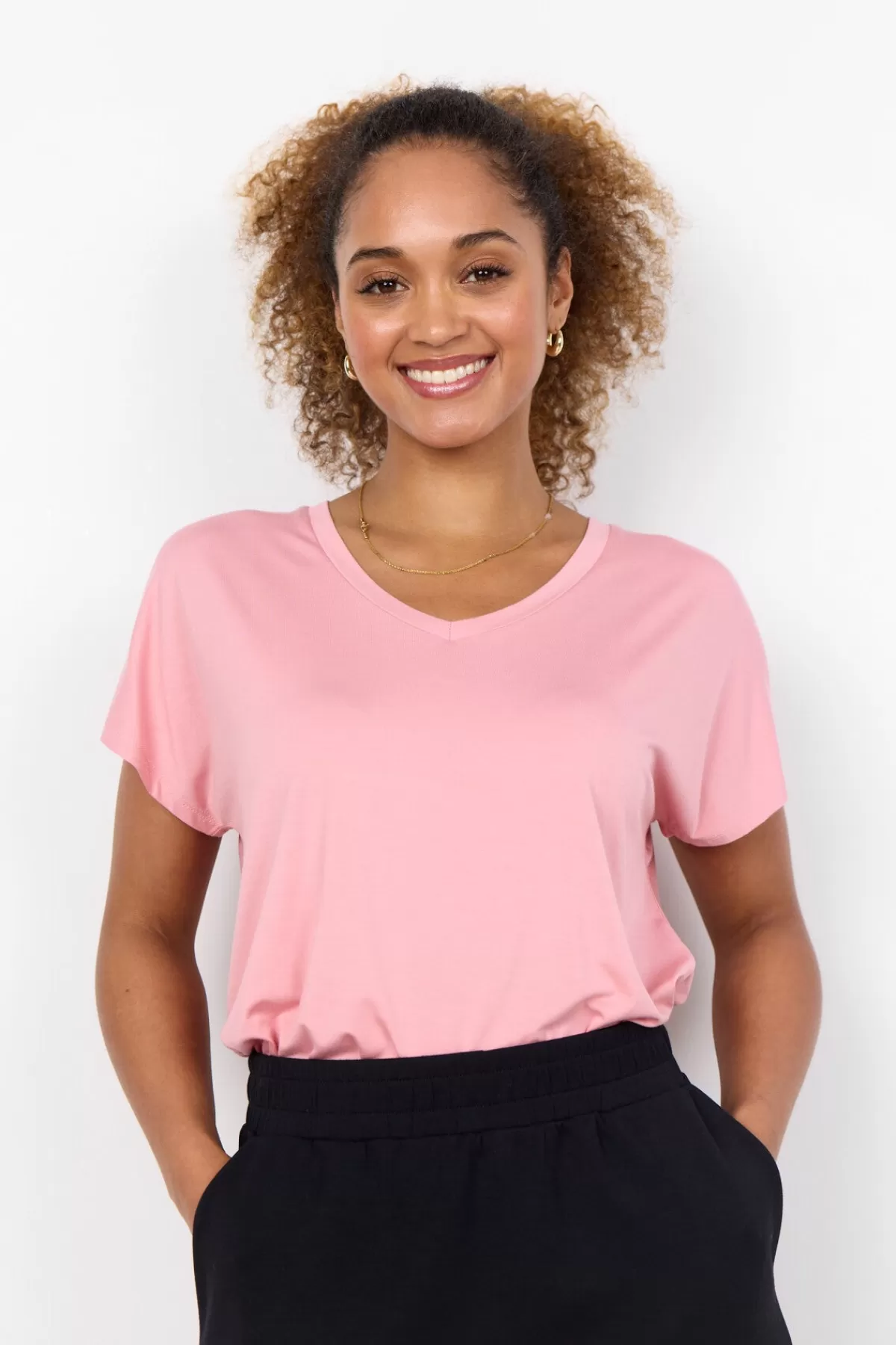 Soyaconcept T-Shirts And Tops-SC-MARICA 32 T-shirt Light pink