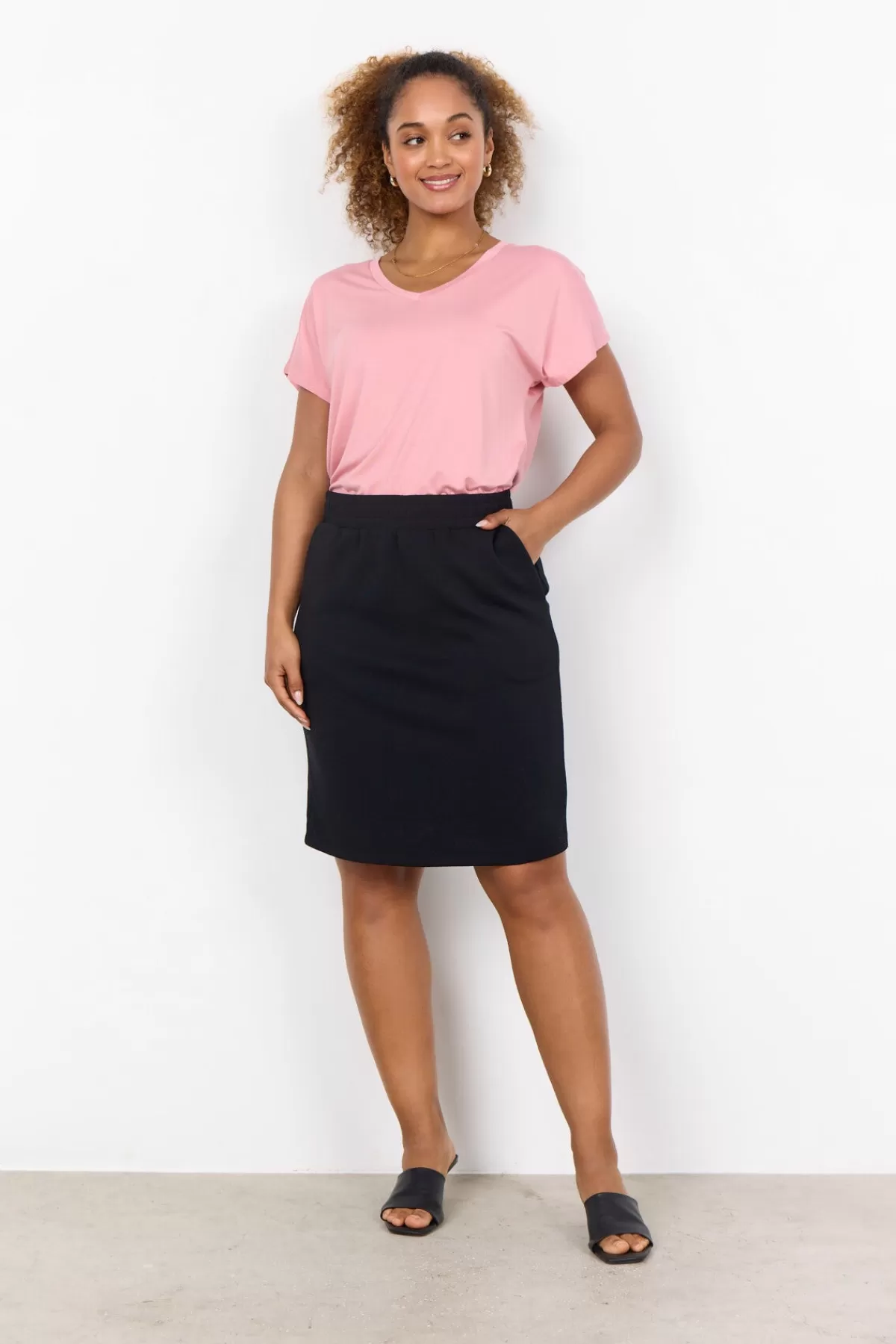 Soyaconcept T-Shirts And Tops-SC-MARICA 32 T-shirt Light pink